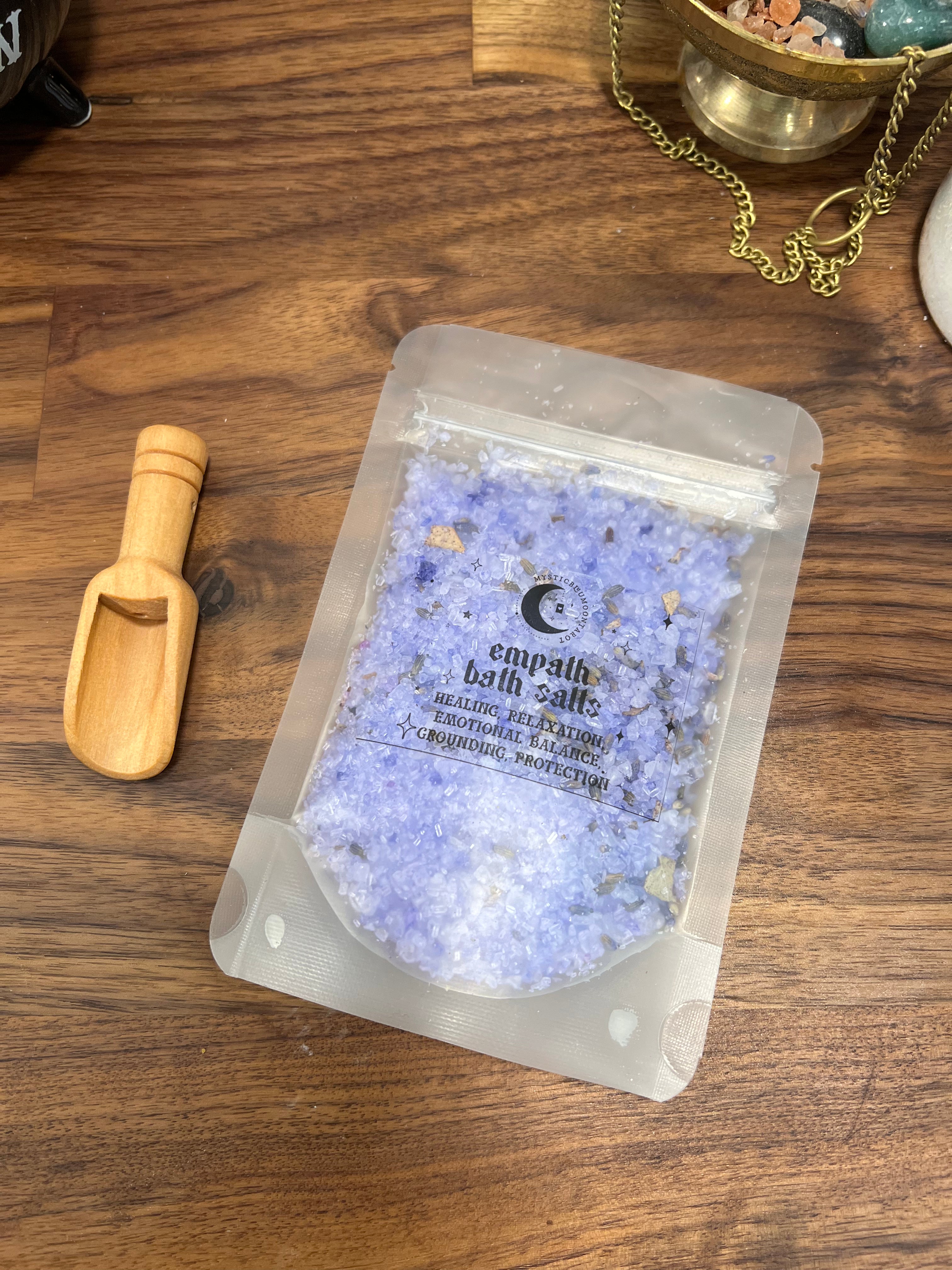 Empath Spell Bath Salt Potion - Your Gateway to Healing, Relaxation, and Emotional Harmony