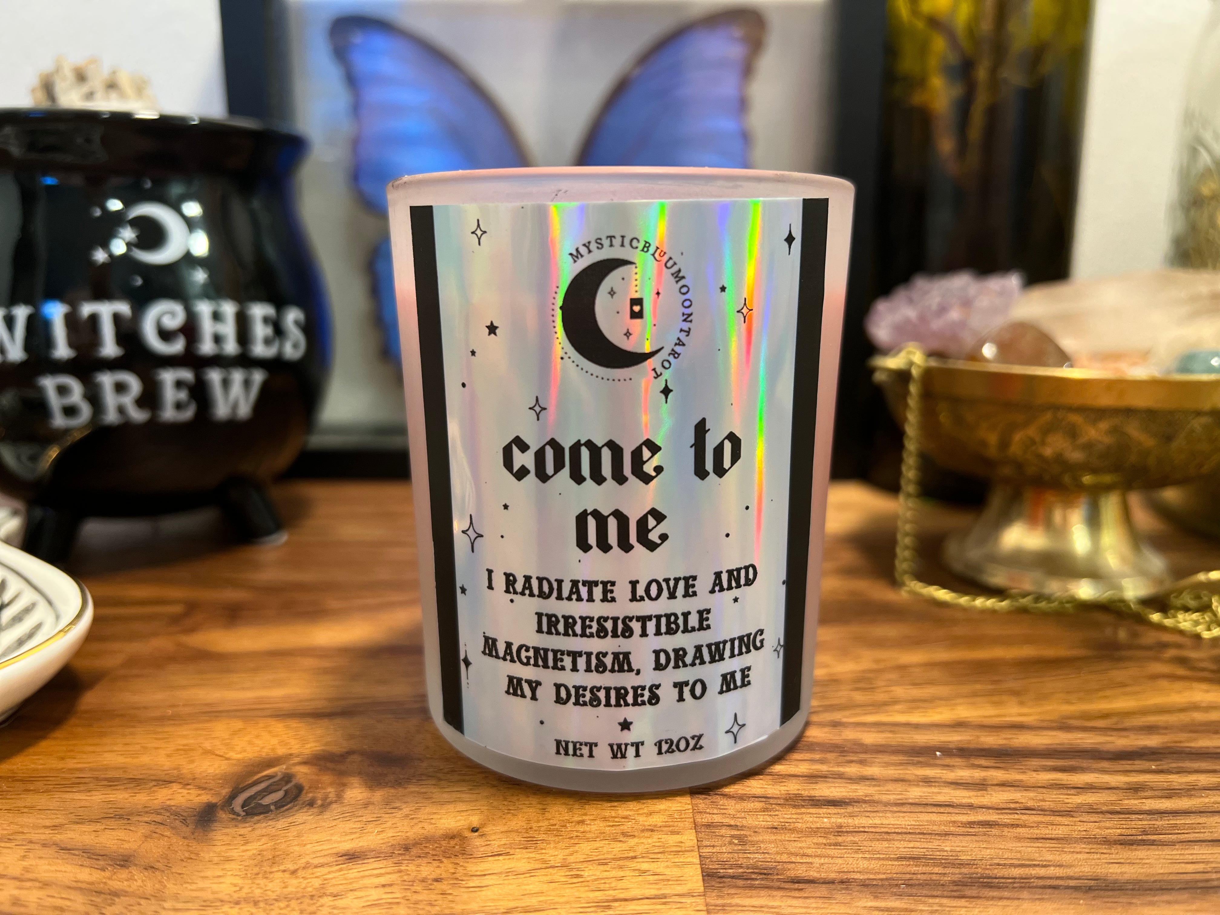 Come To Me Candle for Attraction Spells | Manifestation & Intention Setting | 7oz Ritual Candle