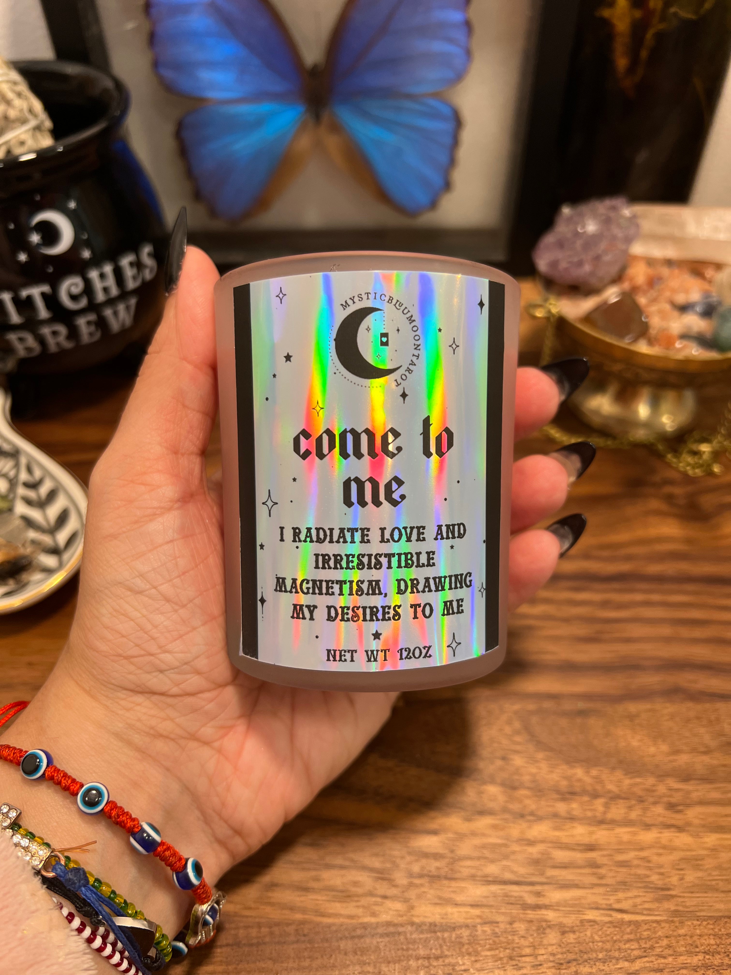 Come To Me Candle for Attraction Spells | Manifestation & Intention Setting | 7oz Ritual Candle