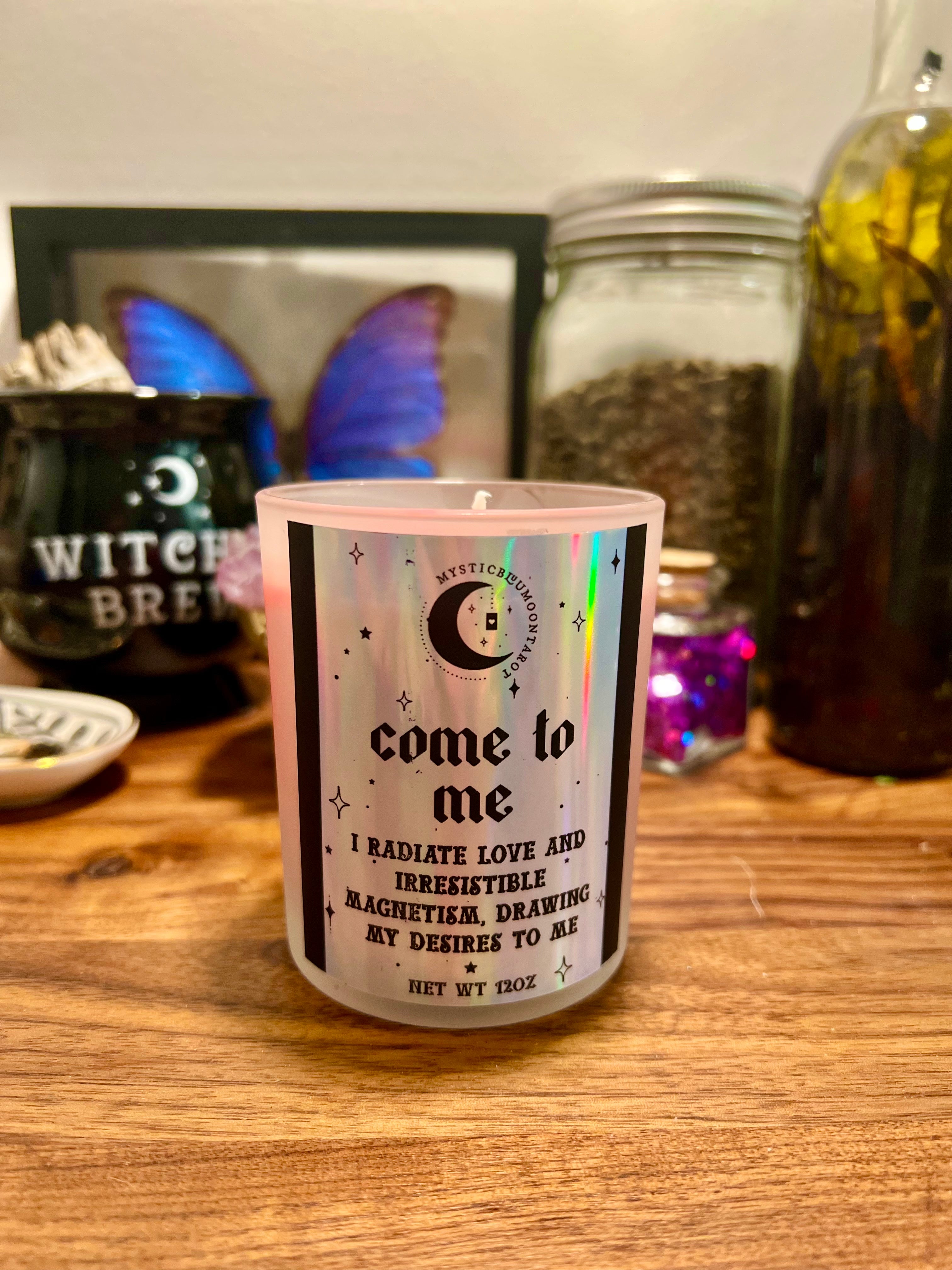 Come To Me Candle - Attraction Spell Intention Manifestation