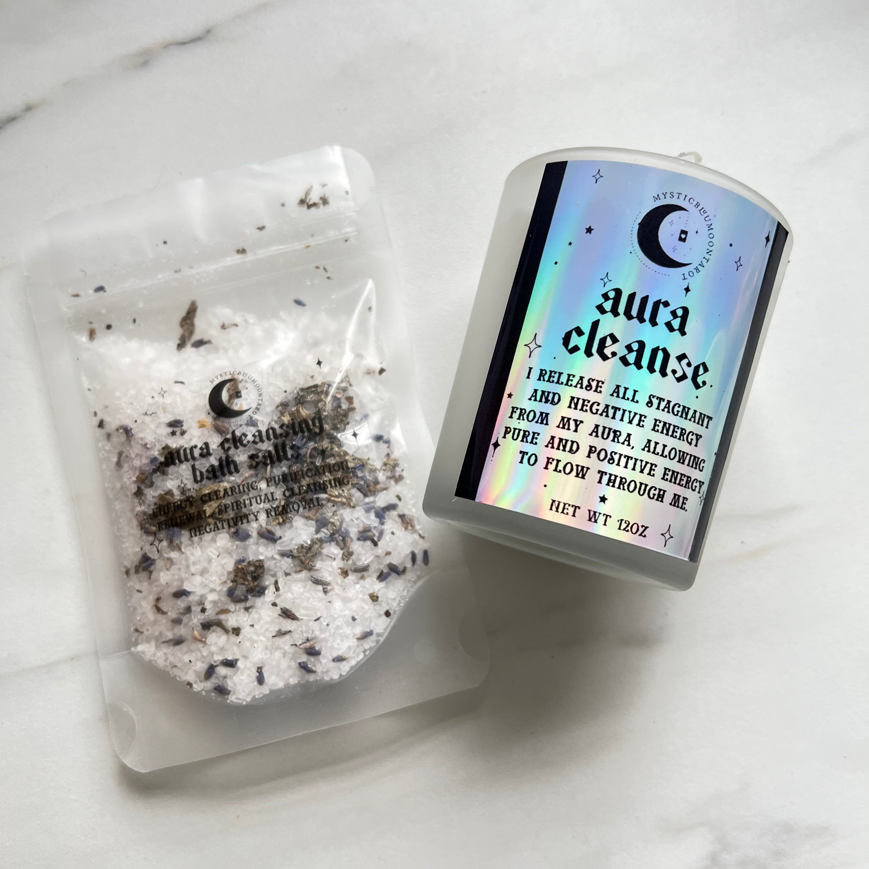 Aura Cleansing Bath Salt Potion Spiritual Bath, Energy Cleanse, Purification, Negativity Remover