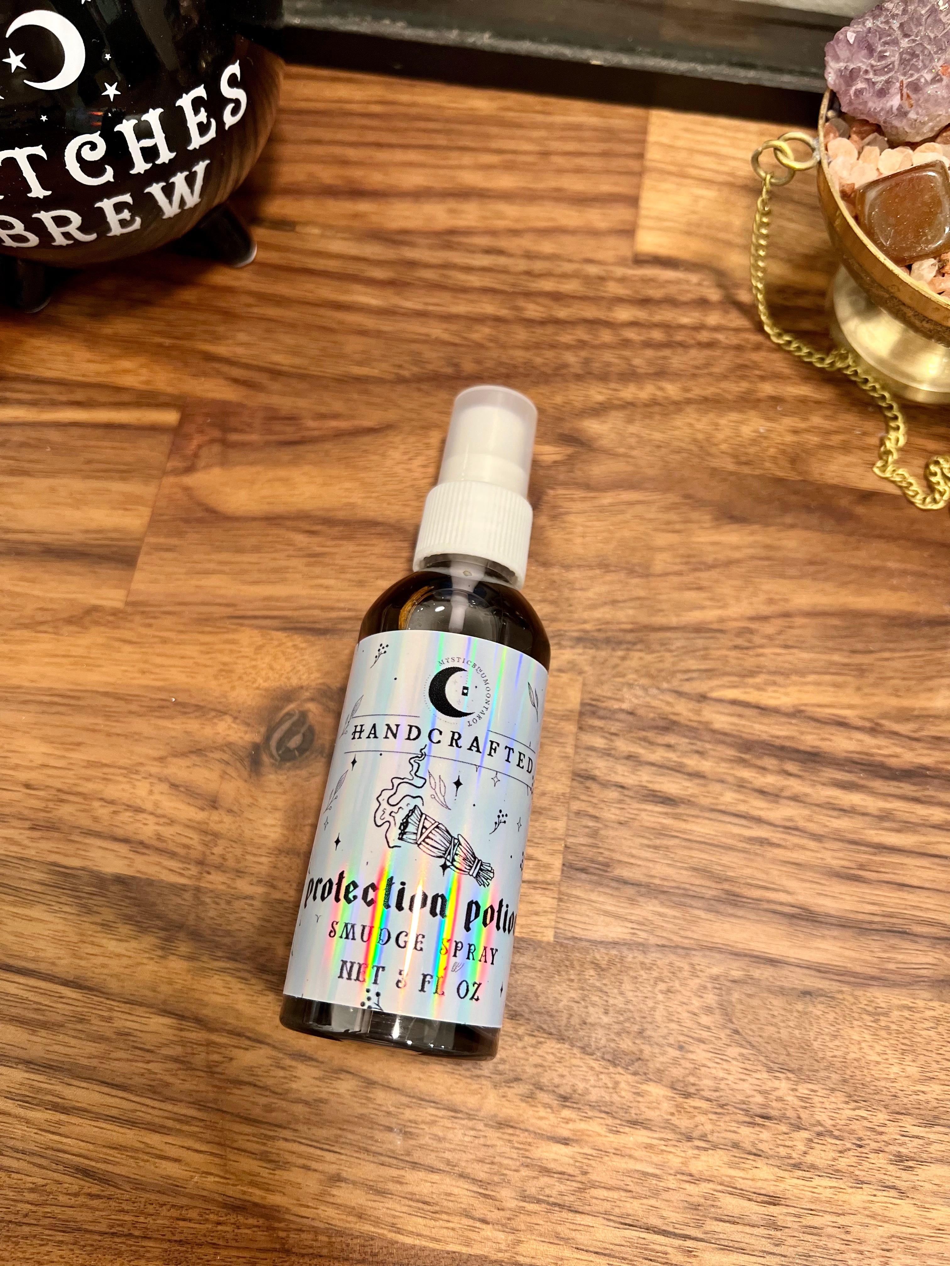 Protection Spray Cleanse: 2oz  Smudge Spray - Remove Negative Energy and Purify Your Space