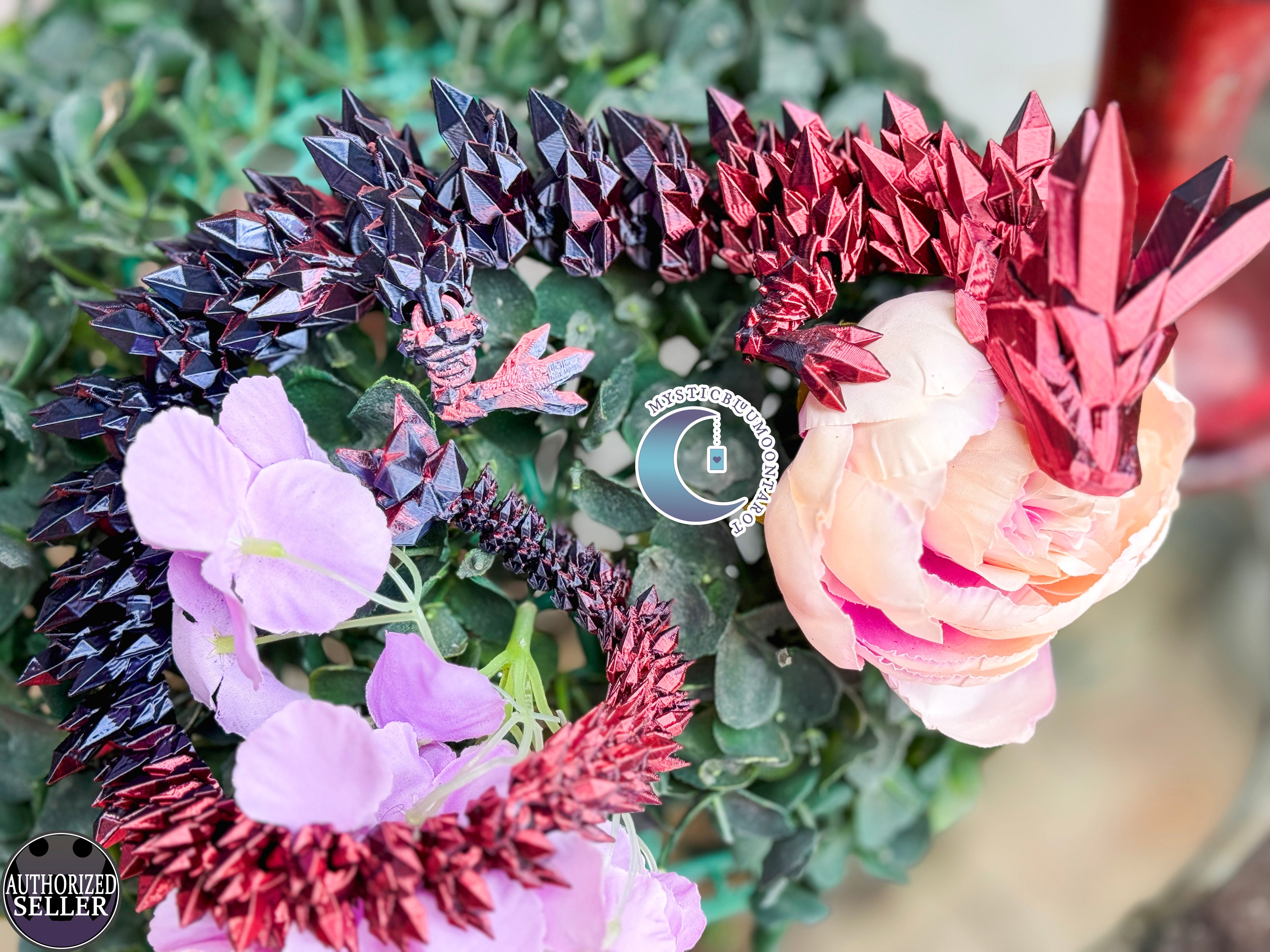 3D printed articulated crystal dragon, showcasing intricate details and flexibility, perfect for fantasy enthusiasts and collectors3D printed articulated crystal dragon, showcasing intricate details and flexibility, perfect for fantasy enthusiasts and collectors