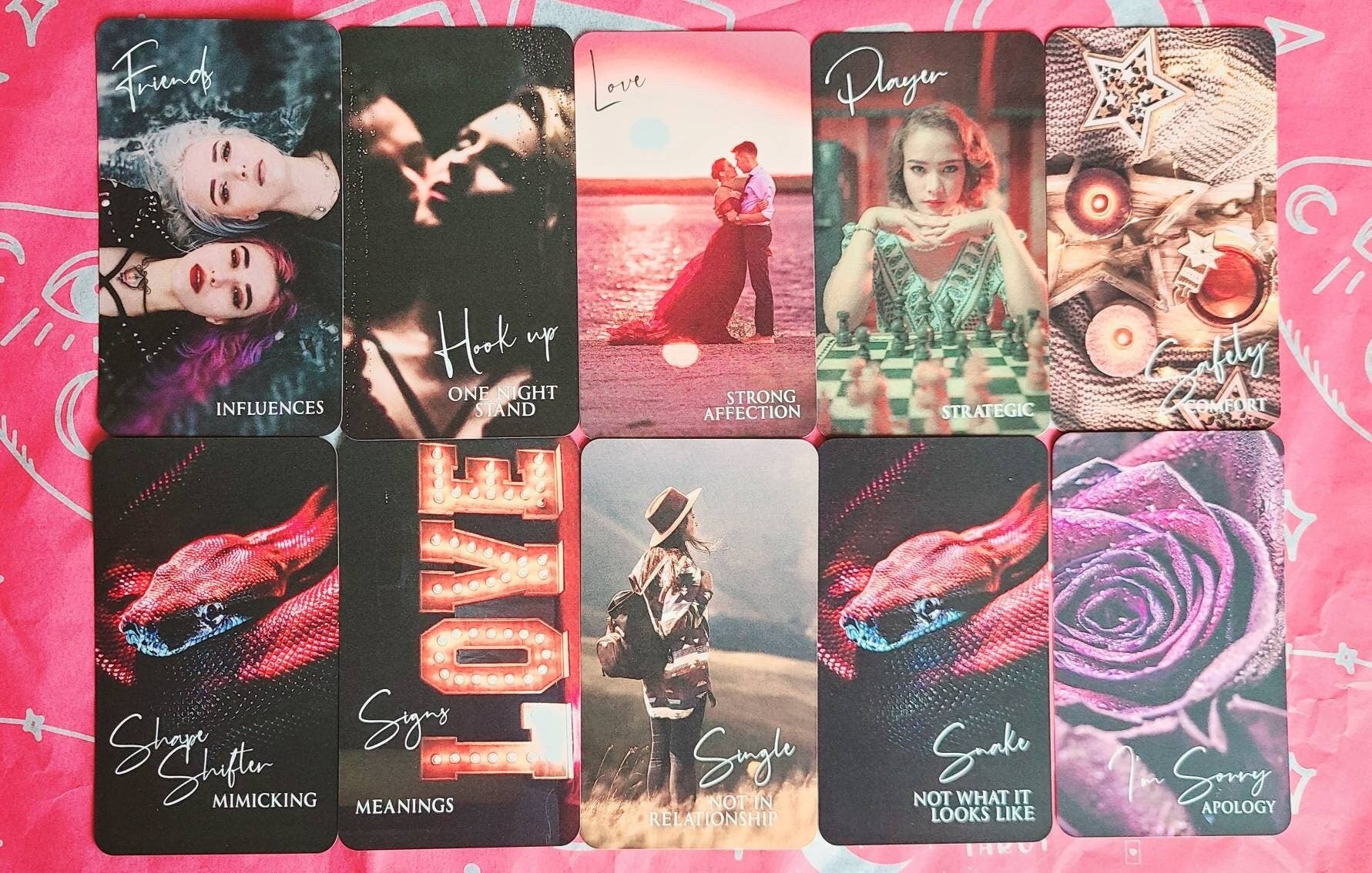 Love Oracle Deck Mystic Love Oracle Deck Tarot Deck Twin Flame Deck Love Oracle Cards Messages