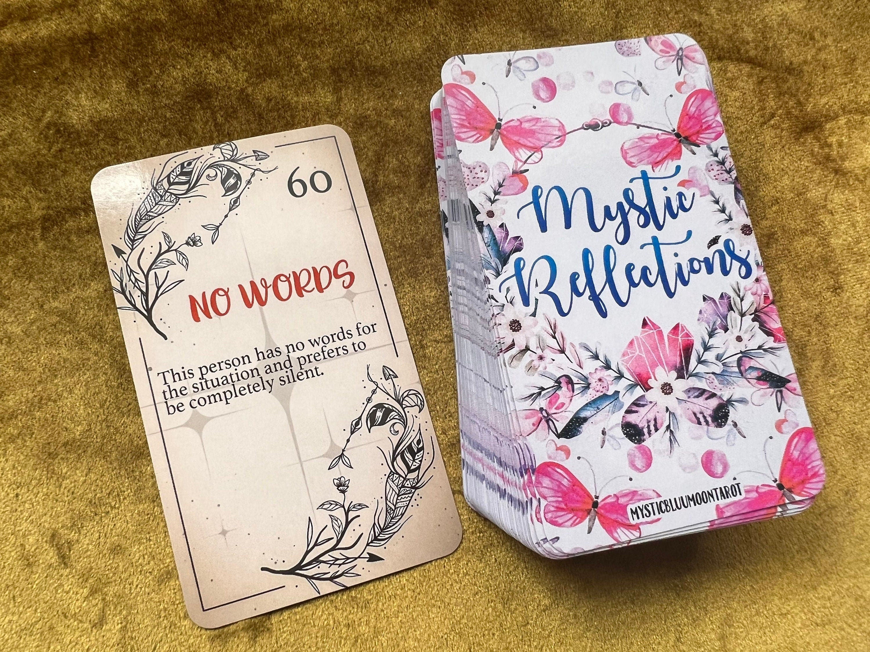 Mystic Reflections Oracle Deck Twin Flames Deck Intentions Motives Actions Answers Tarot Deck Love Cards Messages Deck