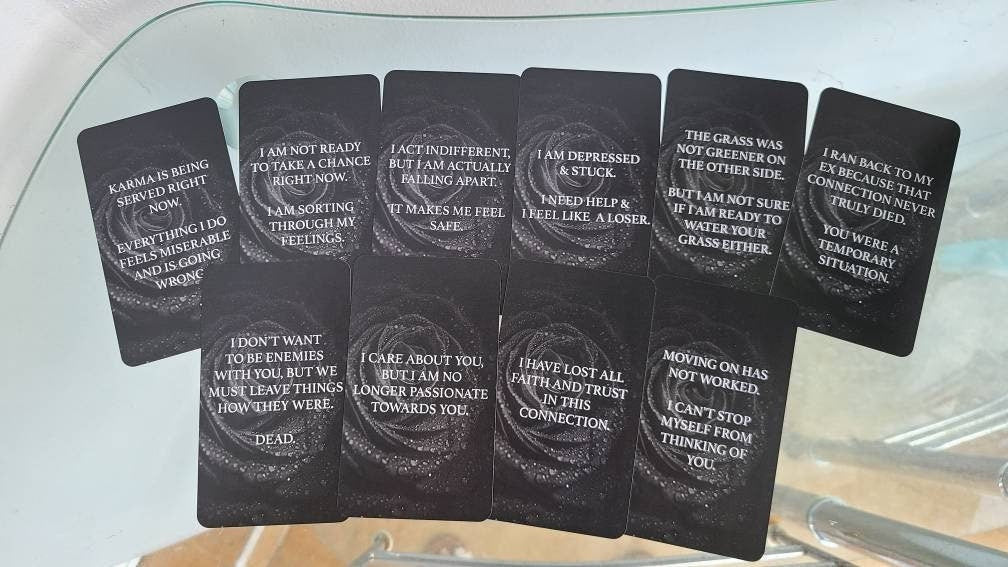 Dark Confessions Oracle Deck 4 Tarot Deck Twin Flame Deck Tarot Cards Oracle Card Messages Deck Mysticbluumoontarot