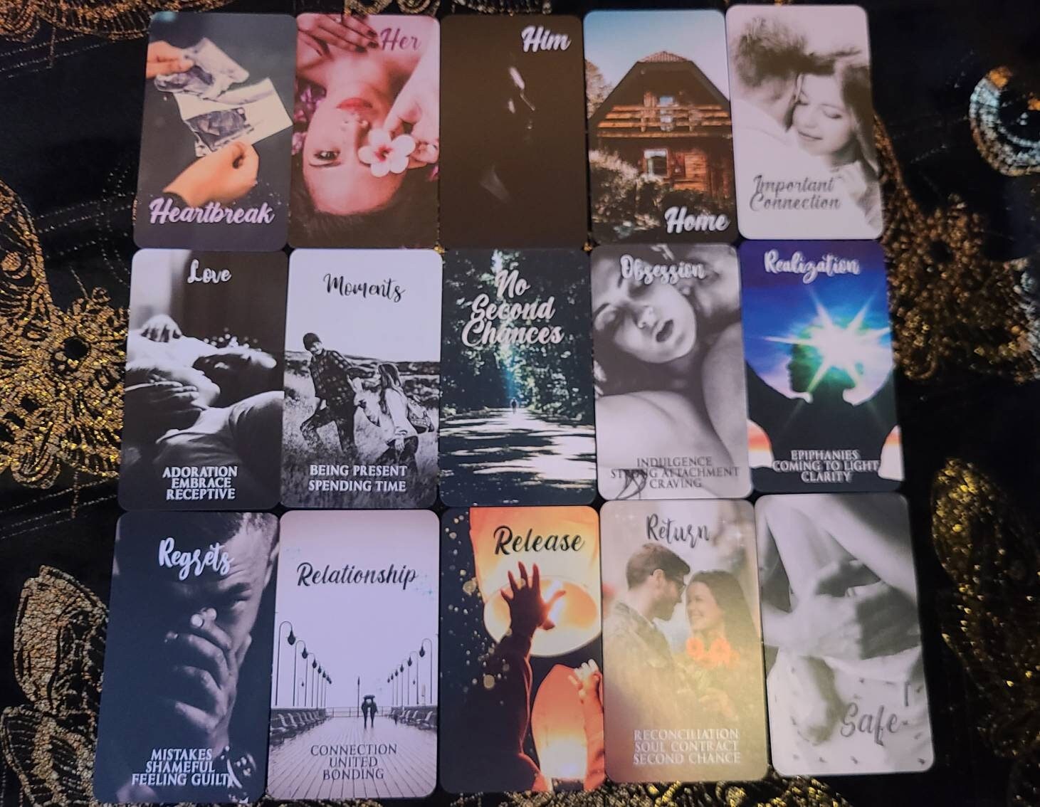 Mystic Notes Oracle Deck, Tarot Cards Deck, Beginner Situation Decks, Twin Flame Oracle Cards, Love Keywords Meaning Unique Healing Deck