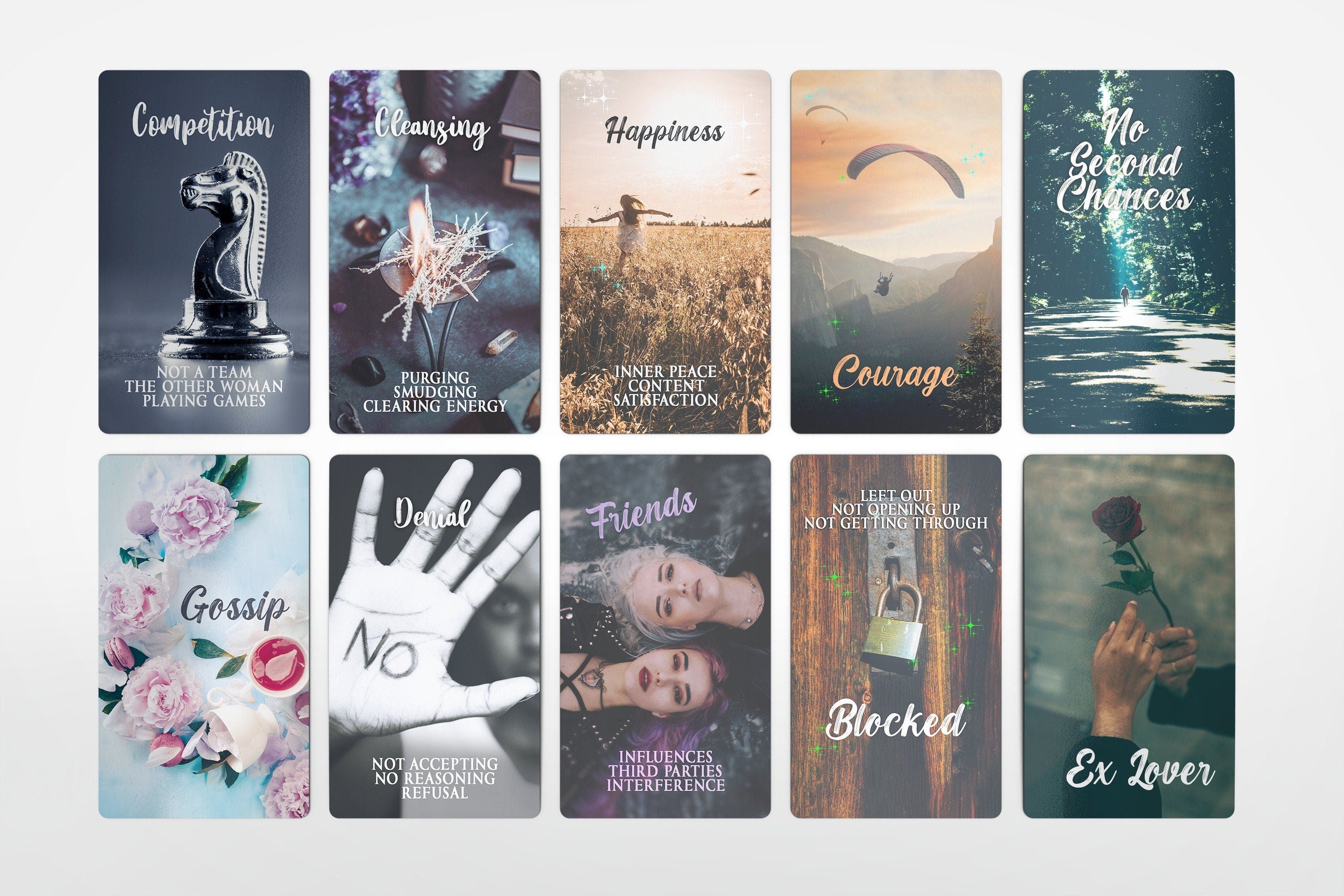 Mystic Notes Oracle Deck, Tarot Cards Deck, Beginner Situation Decks, Twin Flame Oracle Cards, Love Keywords Meaning Unique Healing Deck