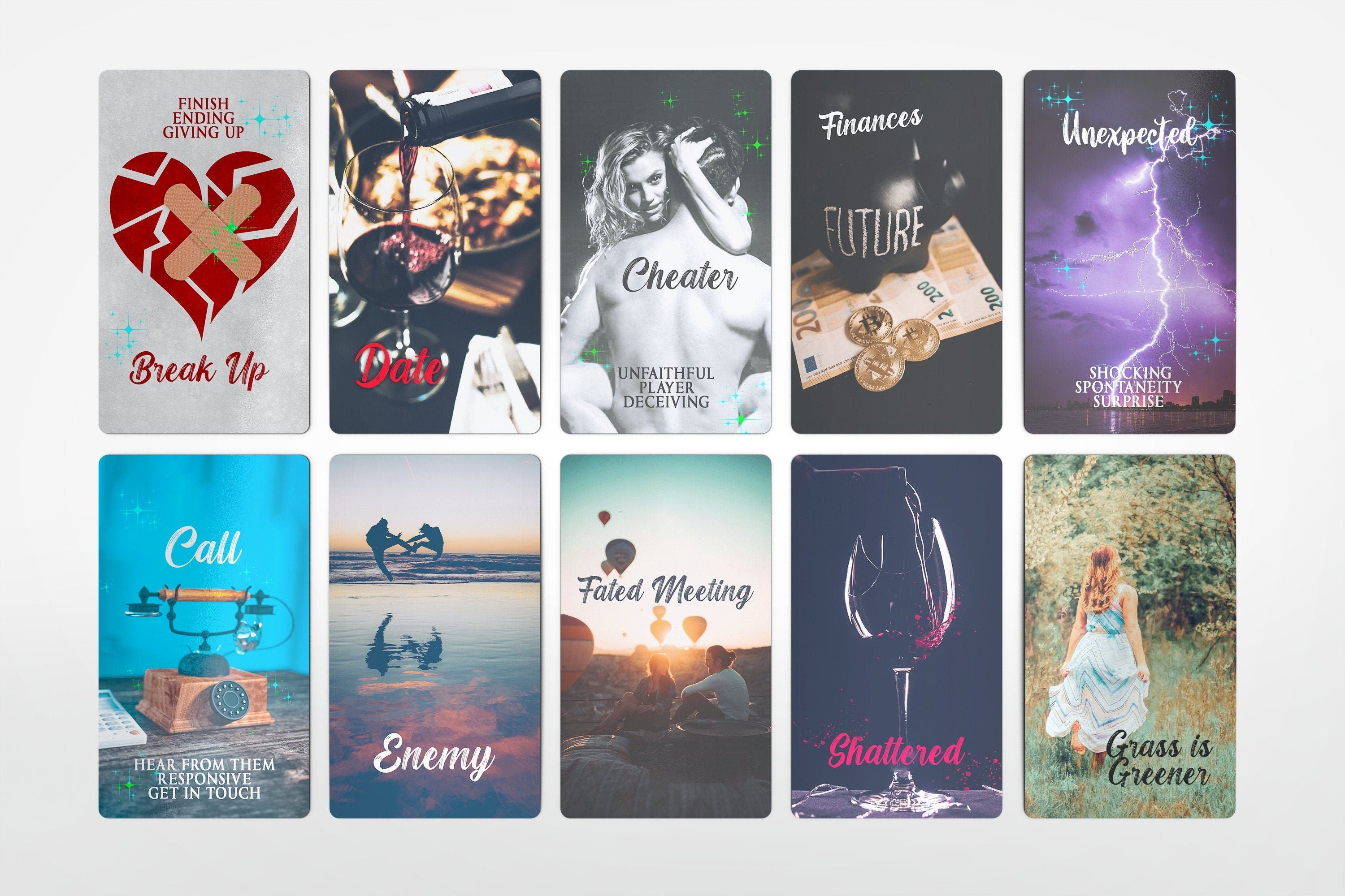 Mystic Notes Oracle Deck, Tarot Cards Deck, Beginner Situation Decks, Twin Flame Oracle Cards, Love Keywords Meaning Unique Healing Deck