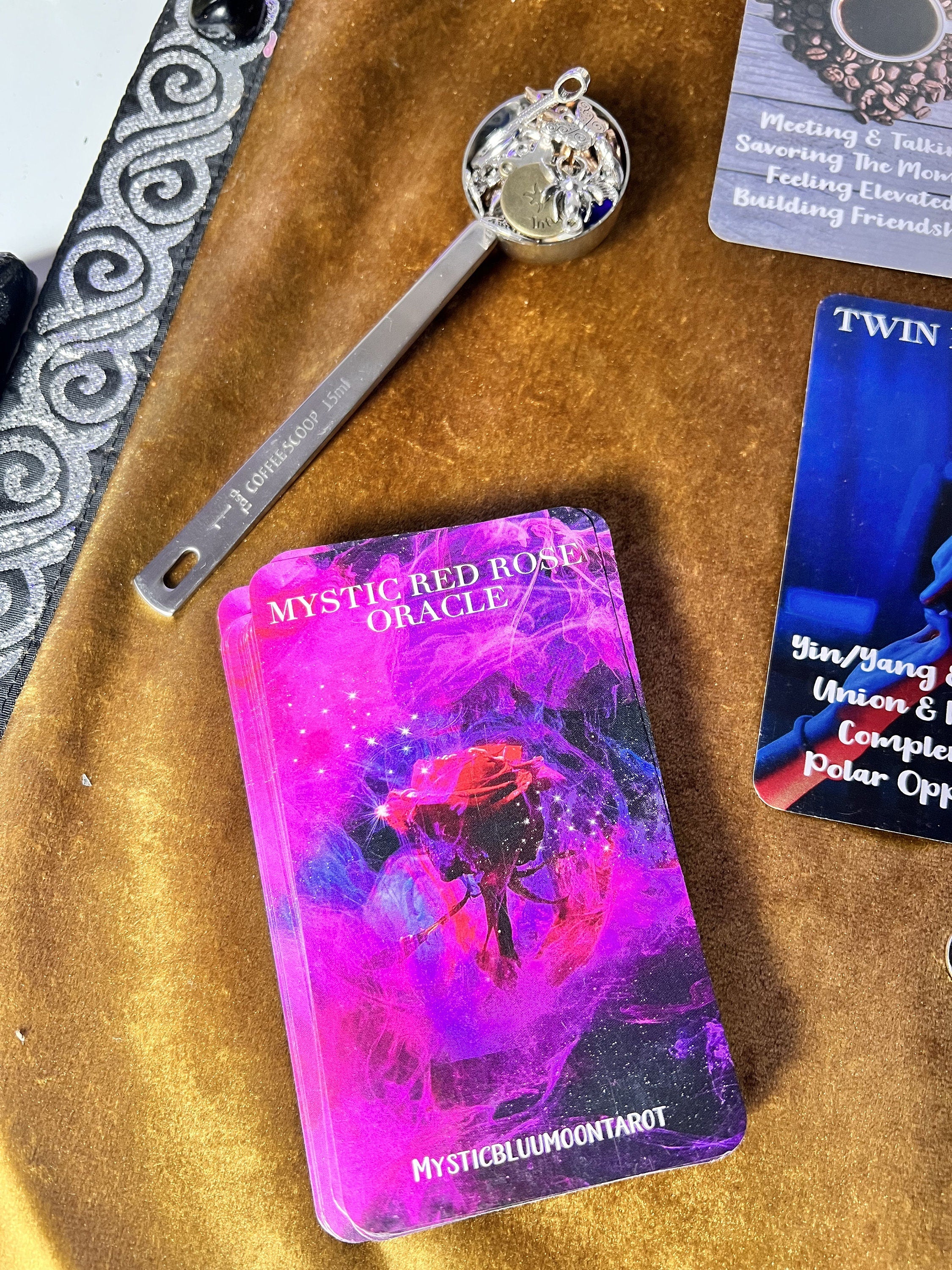 Mystic Red Rose Oracle Deck A Situations Deck Tarot Cards Deck Twin Flame Oracle Cards Love Keywords Meaning Unique Healing Deck