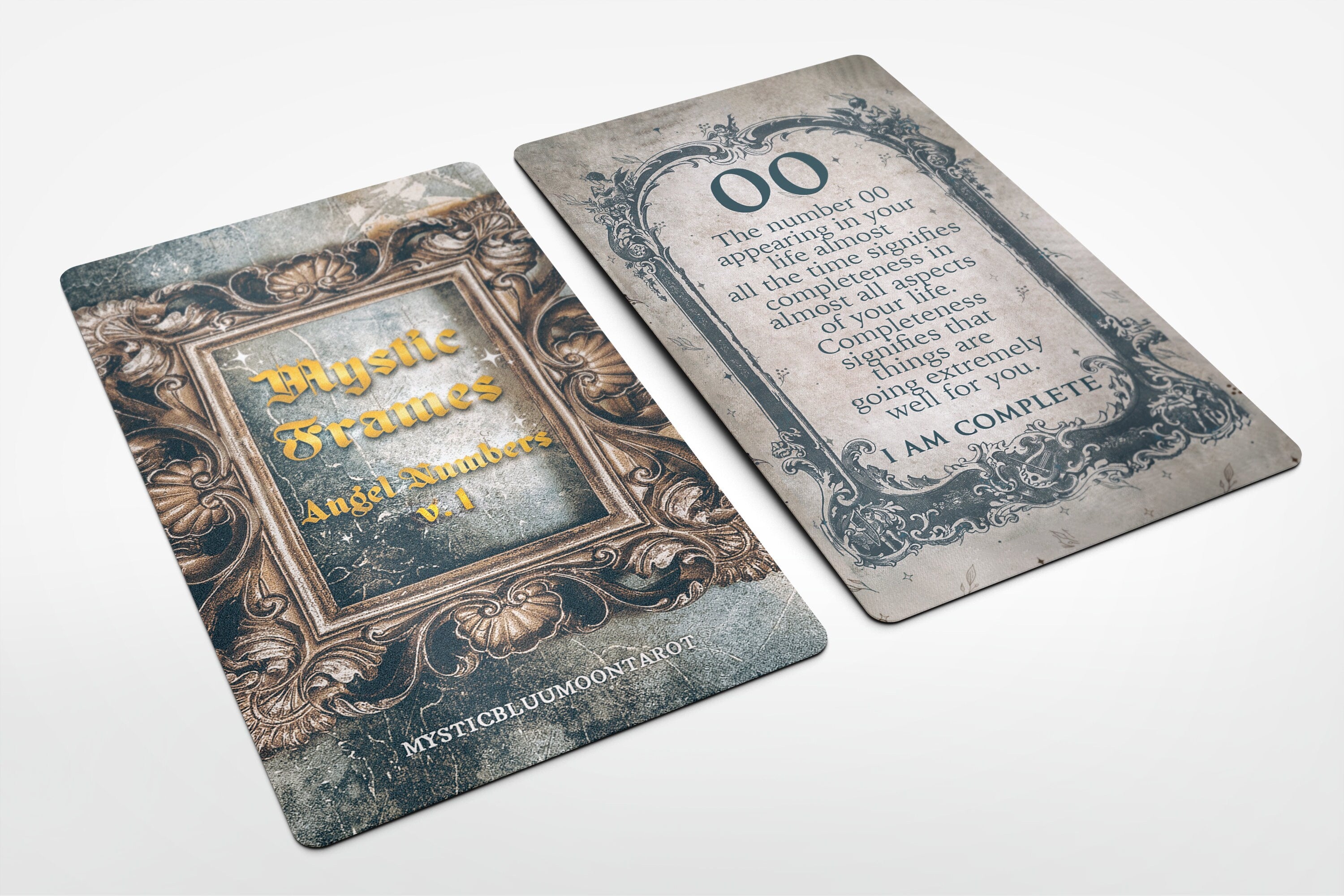 Angel Numbers Messages Oracle Deck Mystic Frames V. 1 Affirmations | Divination Charms | Divination Tools