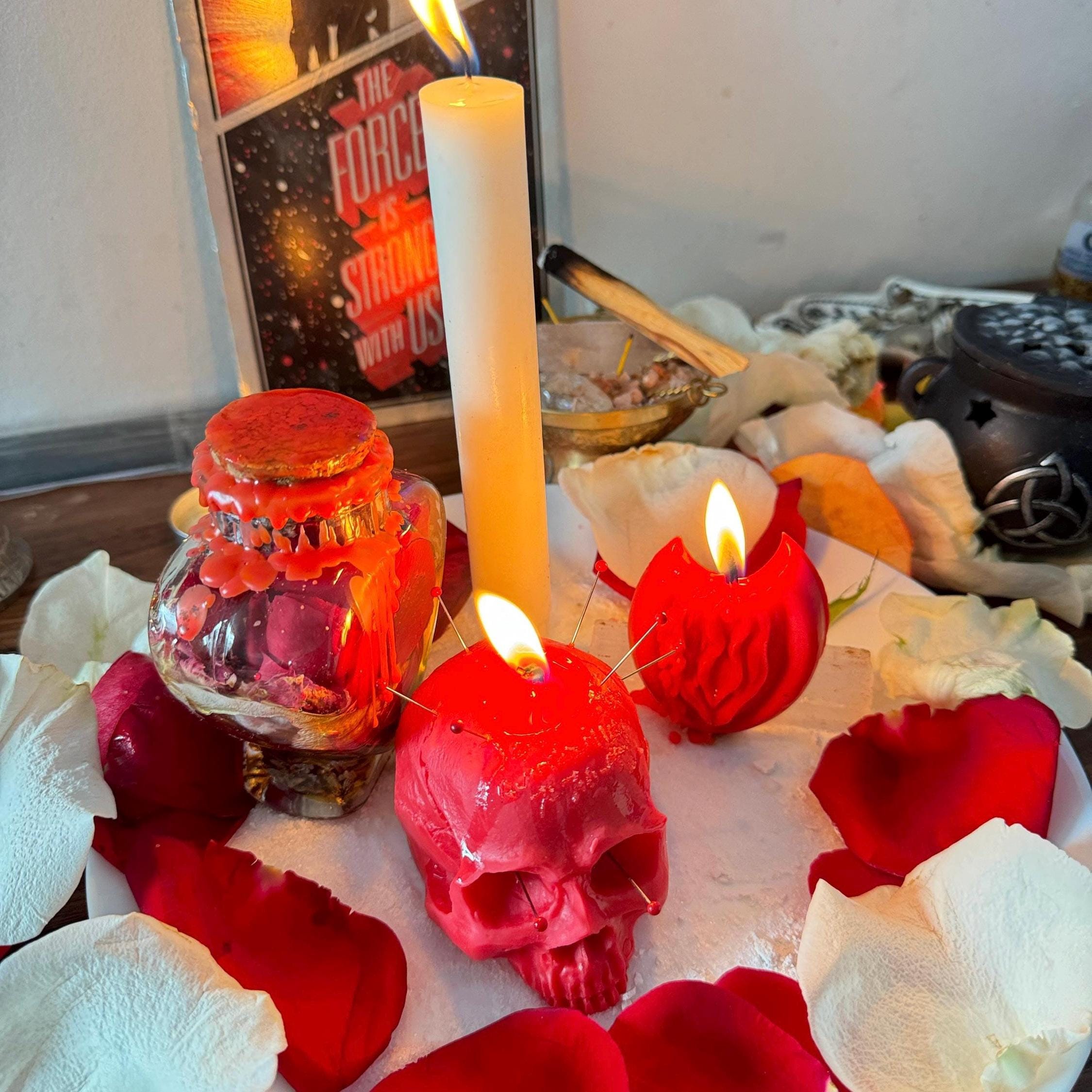 Fiery Love Spell Oil - Used For Passion Desire Attraction, Lust, and Intense Romance | Witchcraft Conjure Oil for Love & Seduction, Ritual