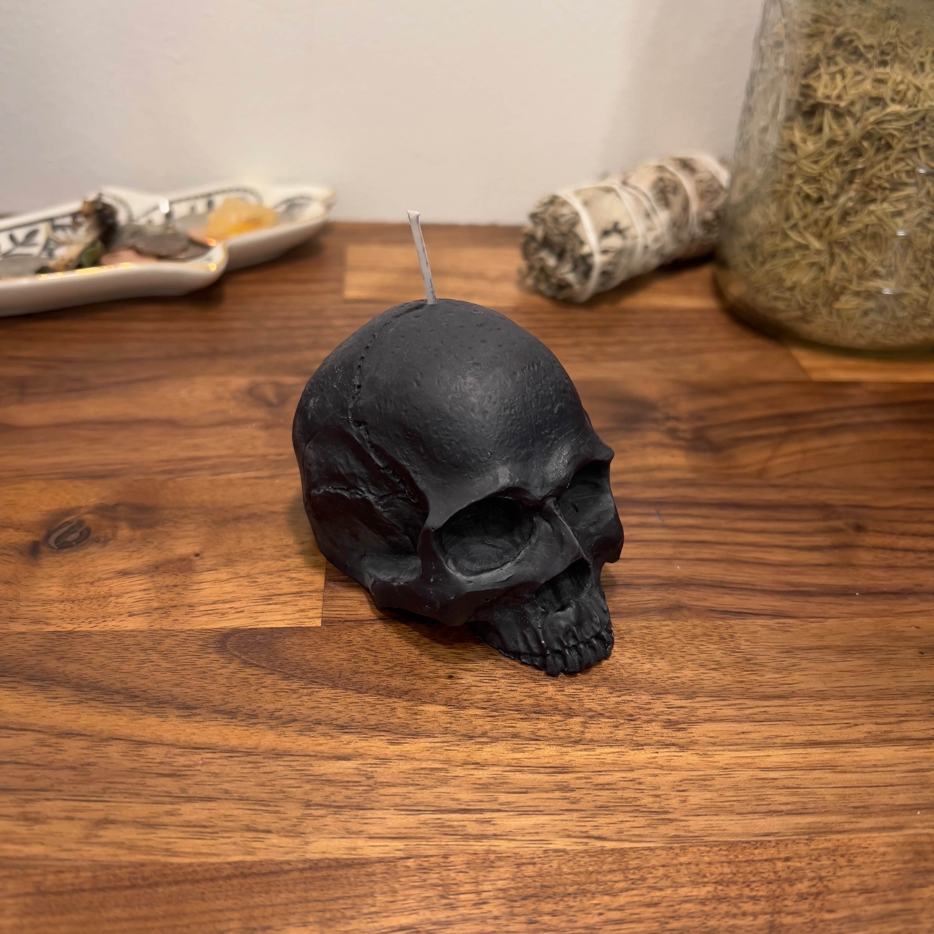 Black Skull Shaped Candle | Ritual Spell Candle