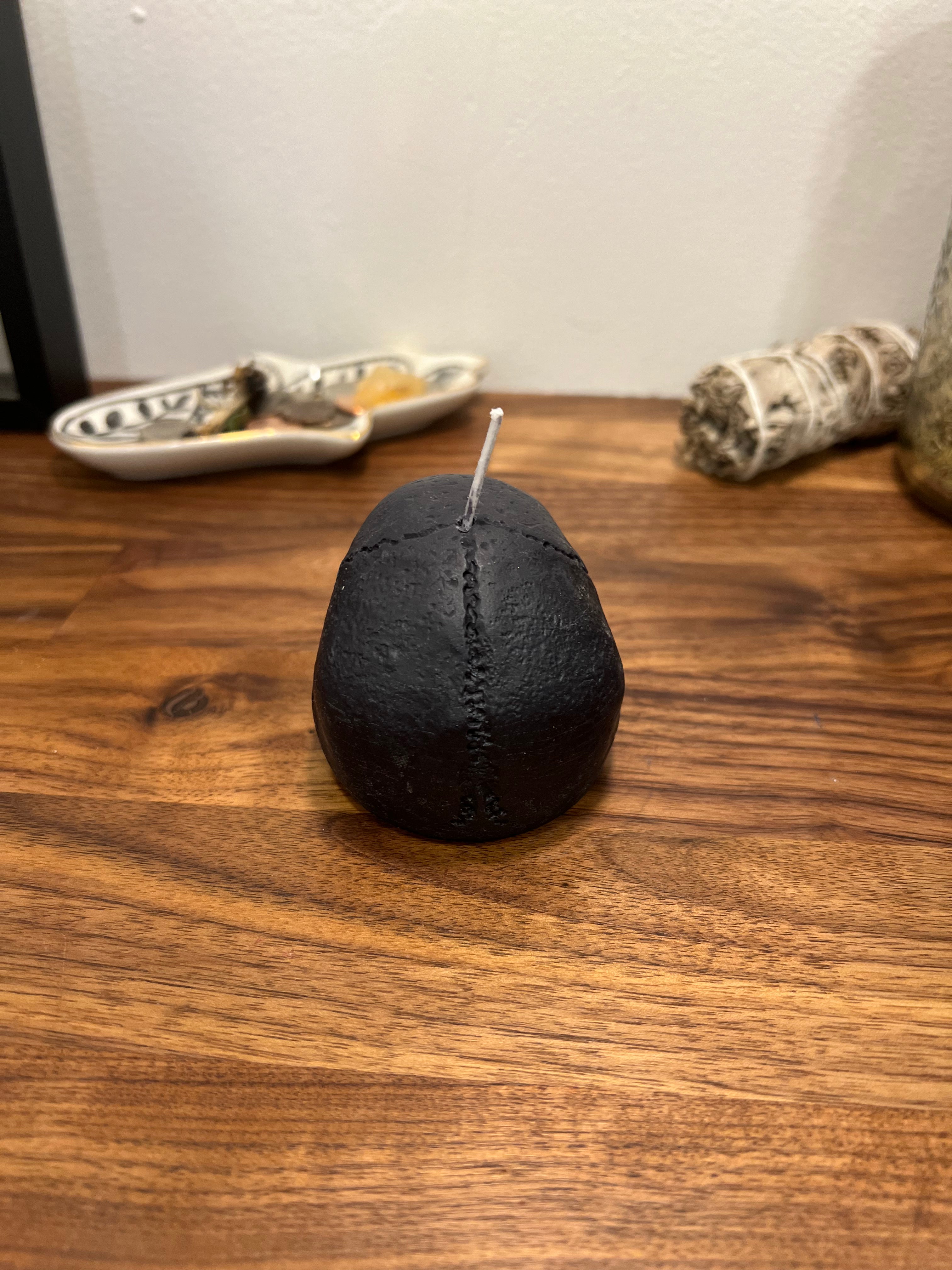 Black Skull Shaped Candle | Ritual Spell Candle