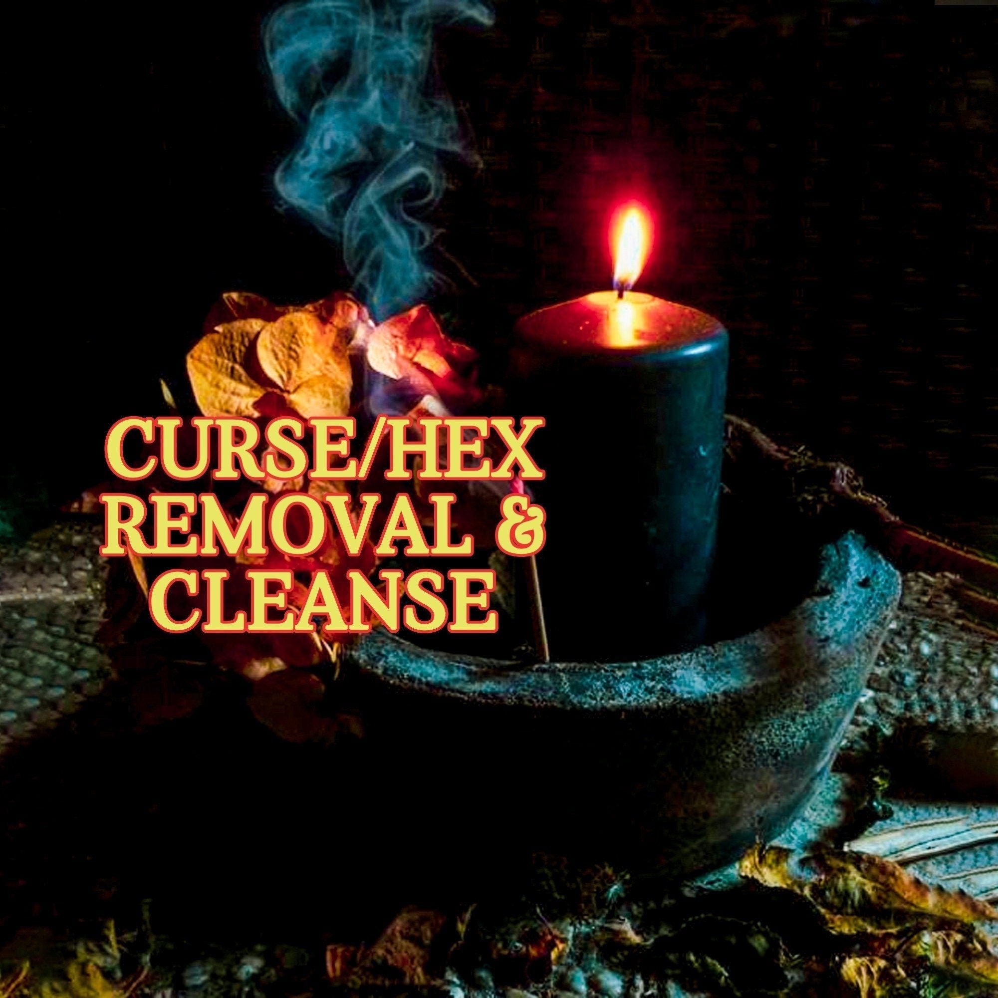 Curse Hex Removal Spell Powerful Hoodoo Cleanse Dark Energy Santeria Negativity Black Magic Removal - MysticBluuMoonTarot