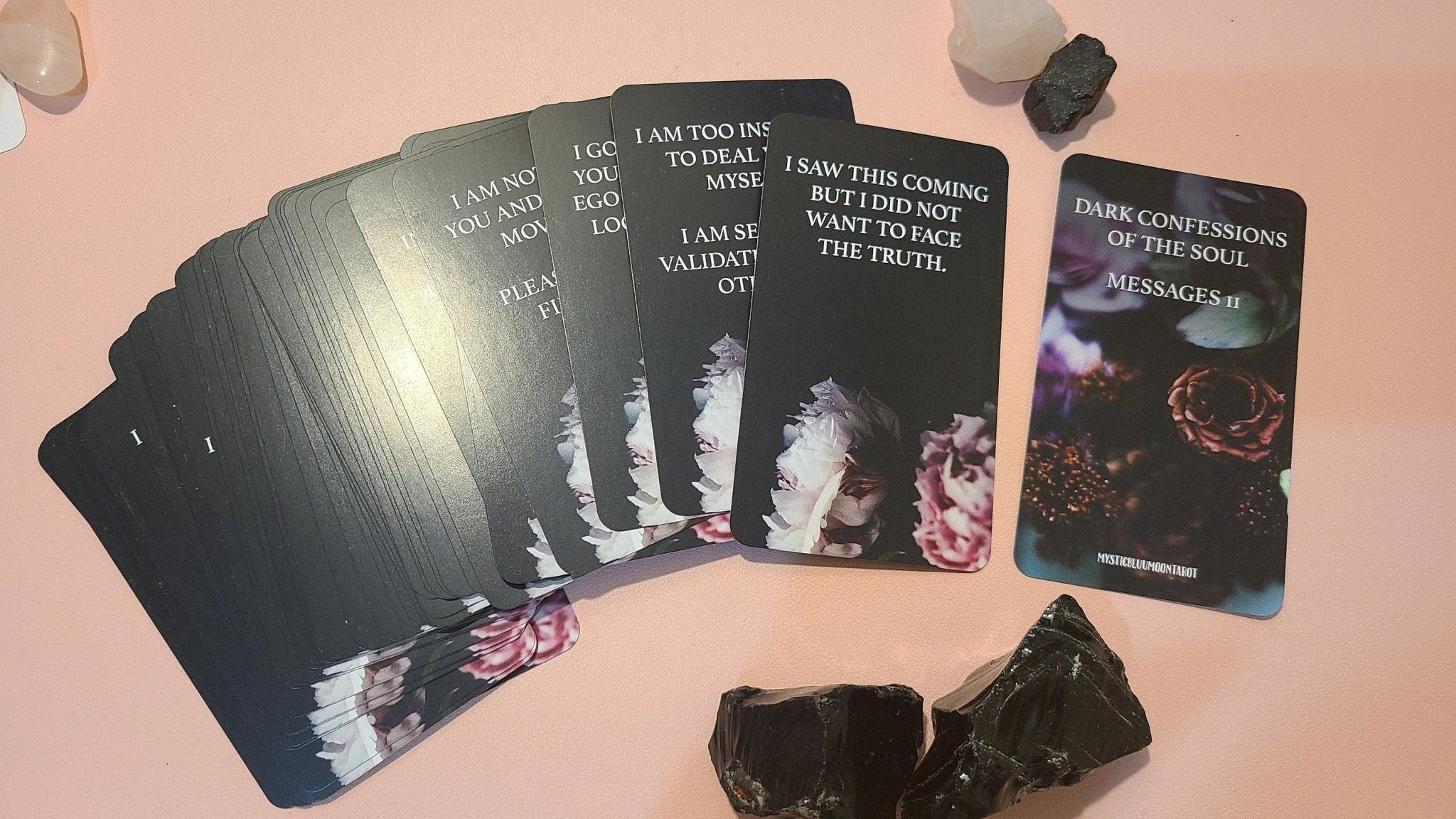 Dark Confessions Of The Soul 2 Oracle Deck Twin Flame Deck Soul Mate Tarot Deck Messages Deck - MysticBluuMoonTarot