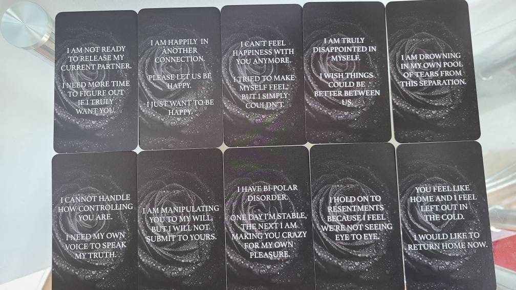 Dark Confessions Of The Soul Messages 4 Oracle Deck - MysticBluuMoonTarot