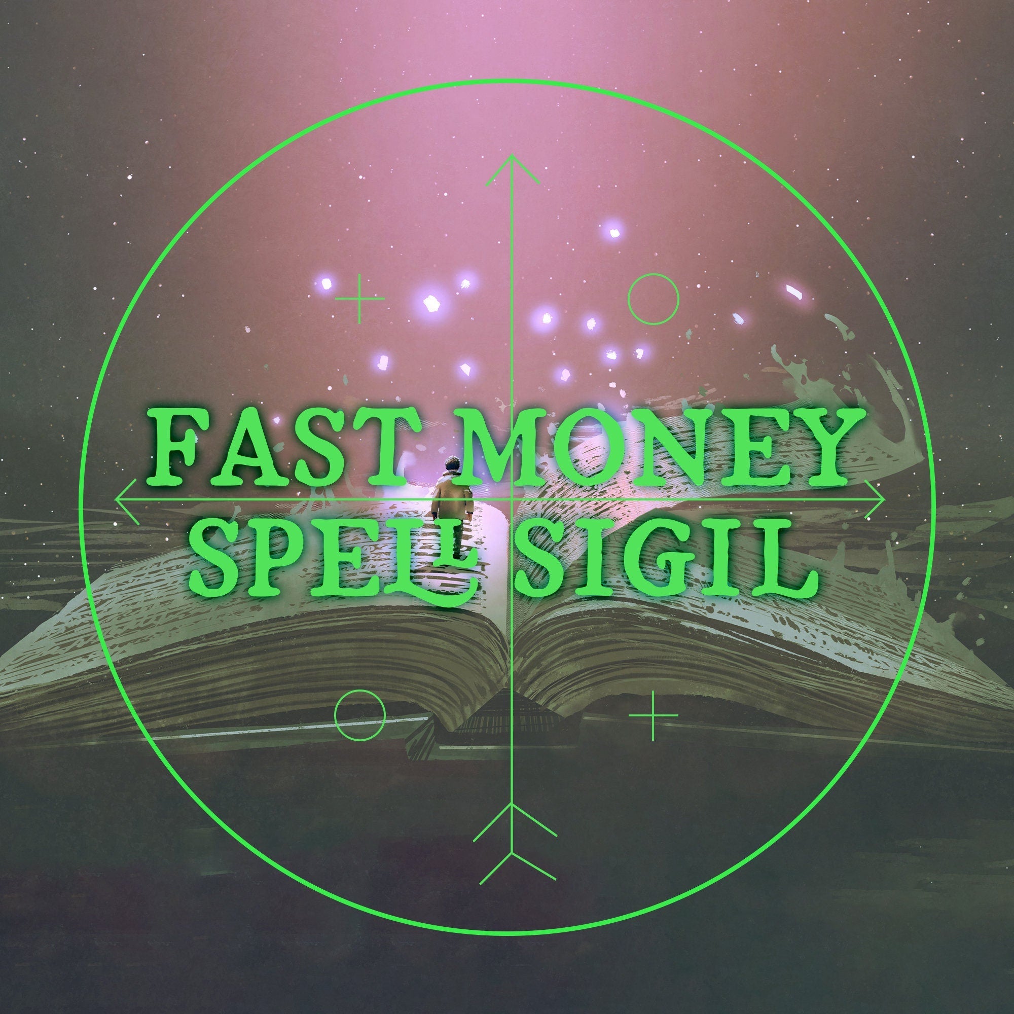Fast Money Spell Sigil | Digital | Attract Money | INSTANT DOWNLOAD - MysticBluuMoonTarot