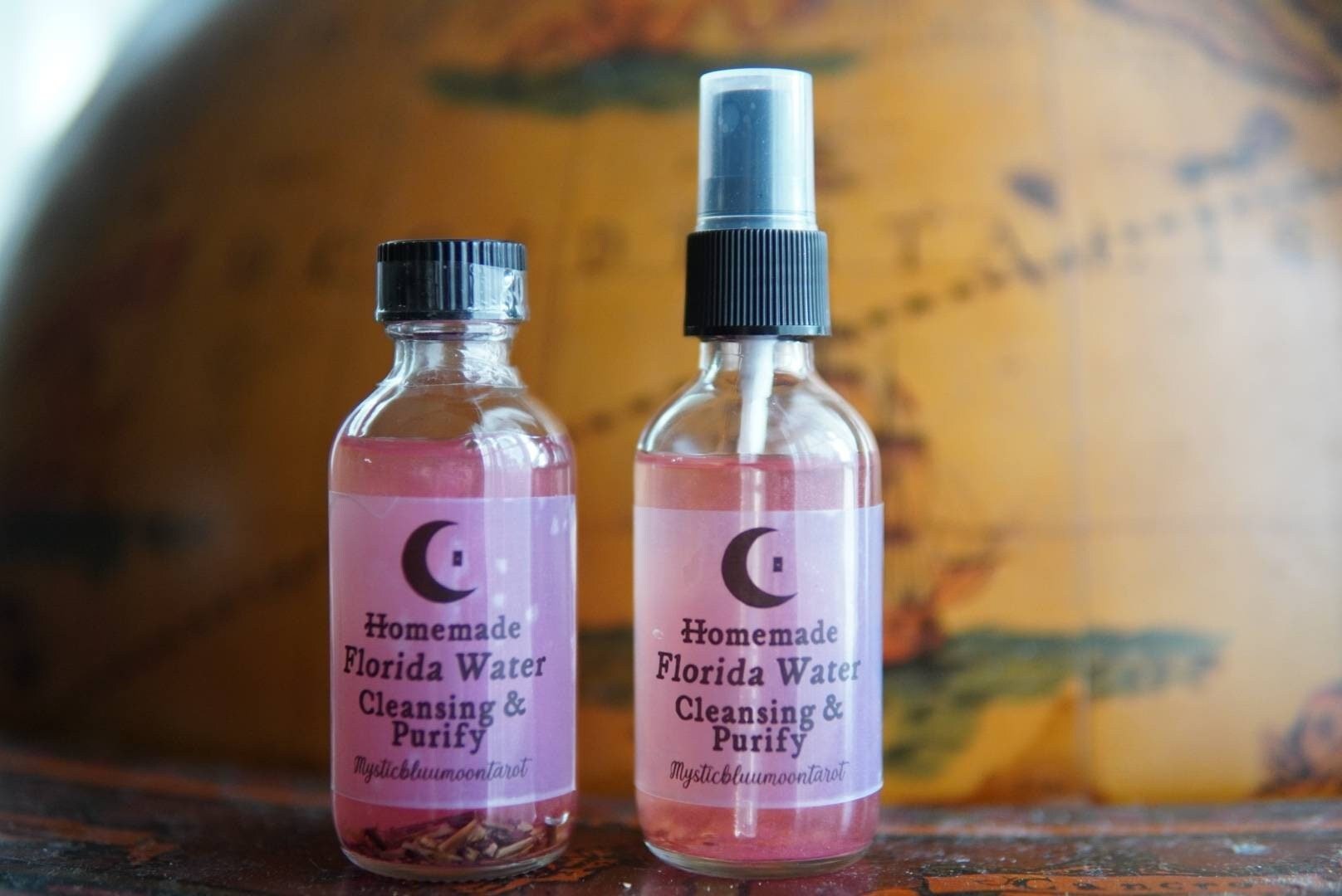 Florida Water Spray Cologne - 2oz Blessed Cleansing Water Purify Dark Energies Spiritual Bath - MysticBluuMoonTarot