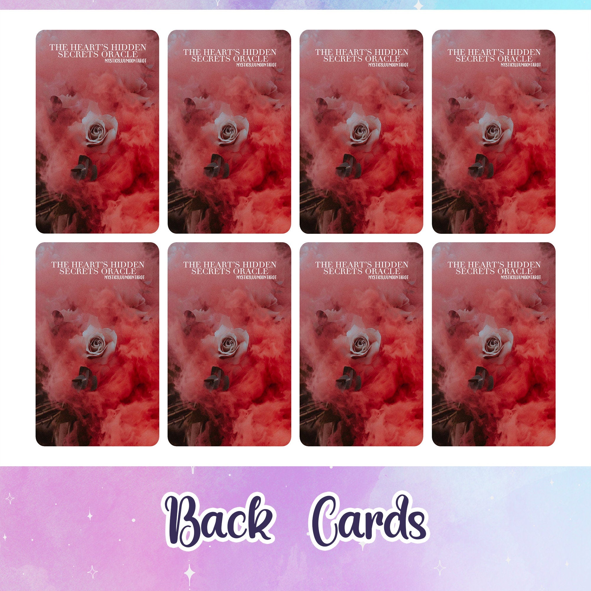 Hearts Hidden Secrets Oracle Cards | Digital | INSTANT DOWNLOAD - MysticBluuMoonTarot