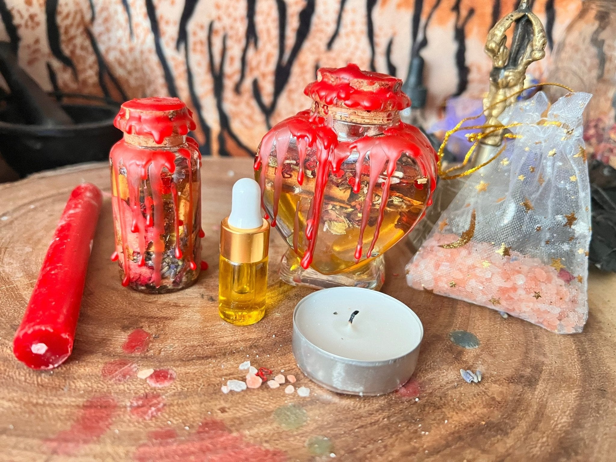 Honey Jar Love Spell Kit- Sweetening Attraction Oshun Santeria Hoodoo Voodoo Relationship Friendship Boss Spell - MysticBluuMoonTarot