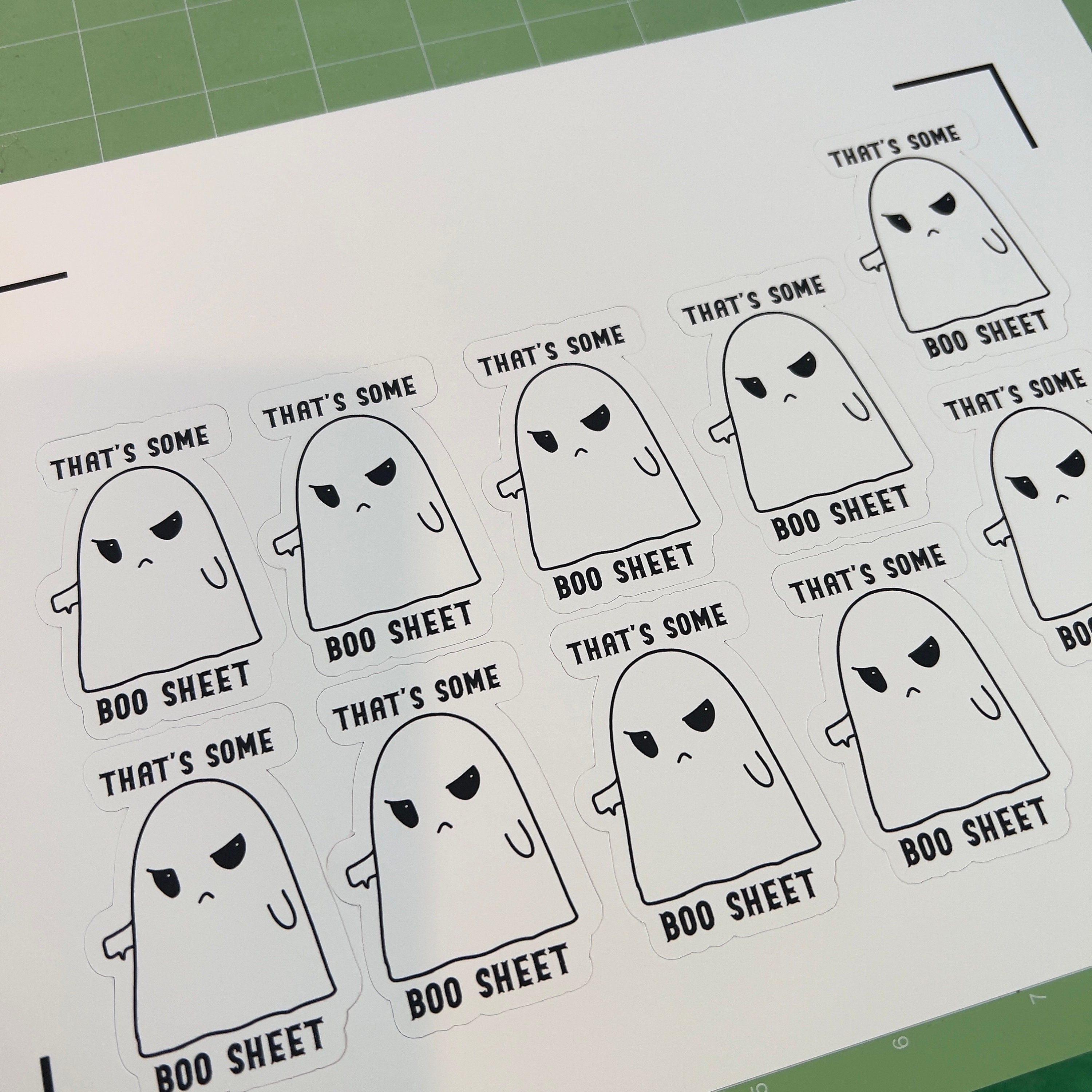 Funny Ghost sticker, Halloween stickers, spooky stickers, kindle stickers, that's some boo sheet, funny quotes, cute ghost, laptop, phone