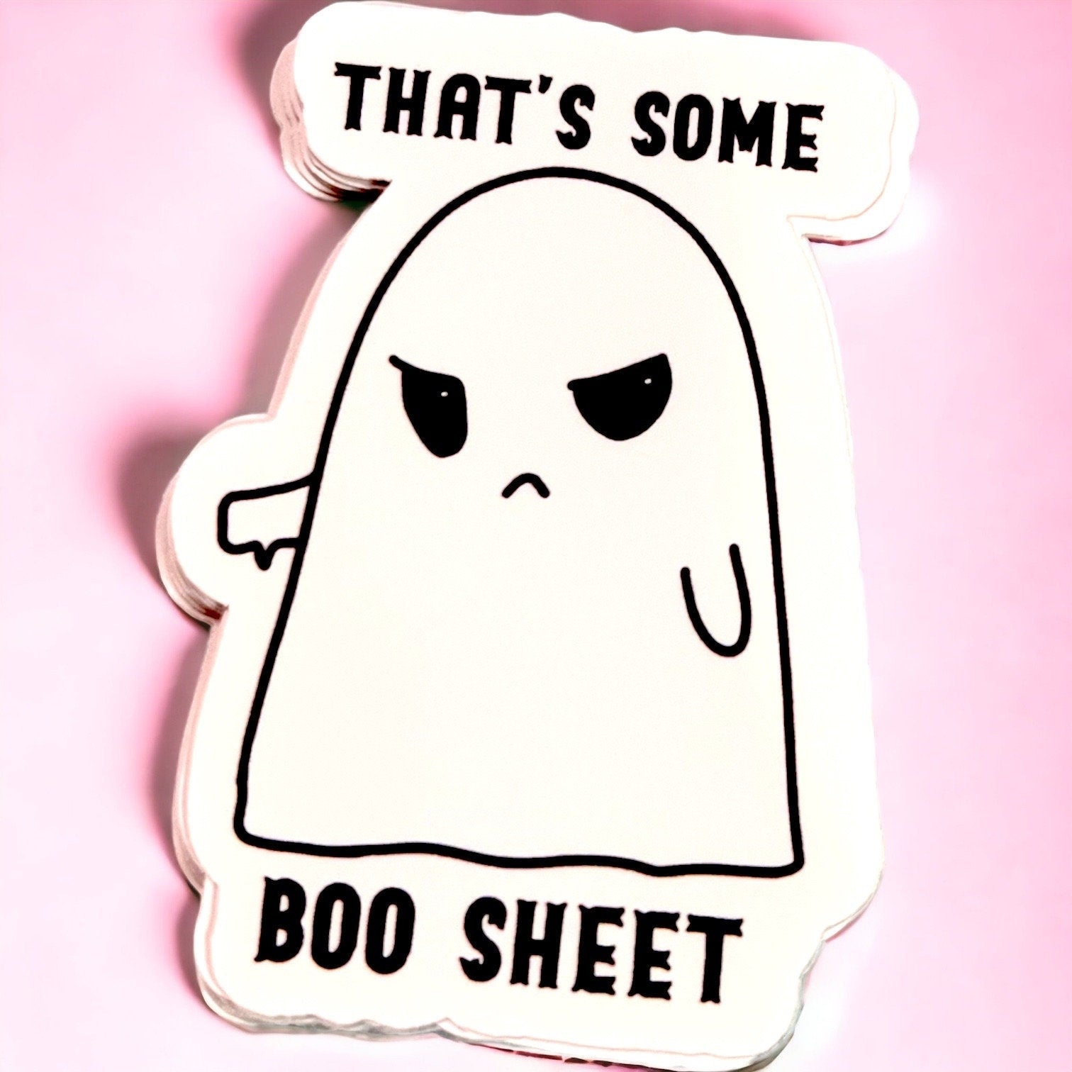 Funny Ghost sticker, Halloween stickers, spooky stickers, kindle stickers, that's some boo sheet, funny quotes, cute ghost, laptop, phone