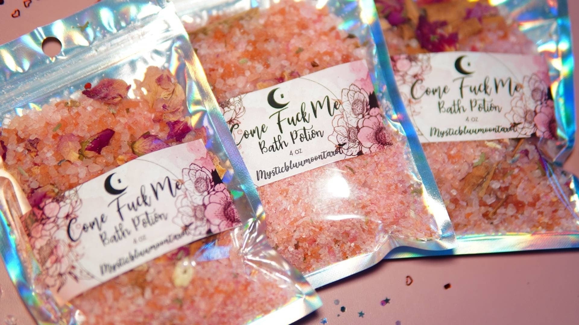 Love Spell Bath Intention Attraction Lust Sex - Positive Intense Energy - MysticBluuMoonTarot