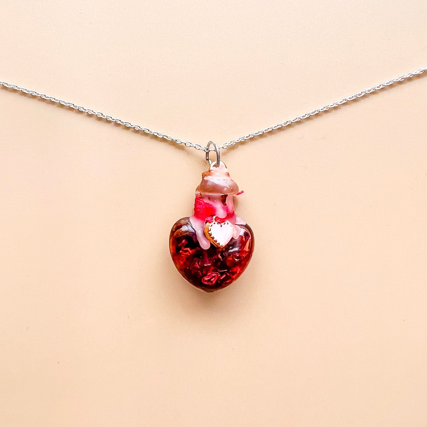 Love Spell Bottle Necklace | Spiritual Jewelry - MysticBluuMoonTarot