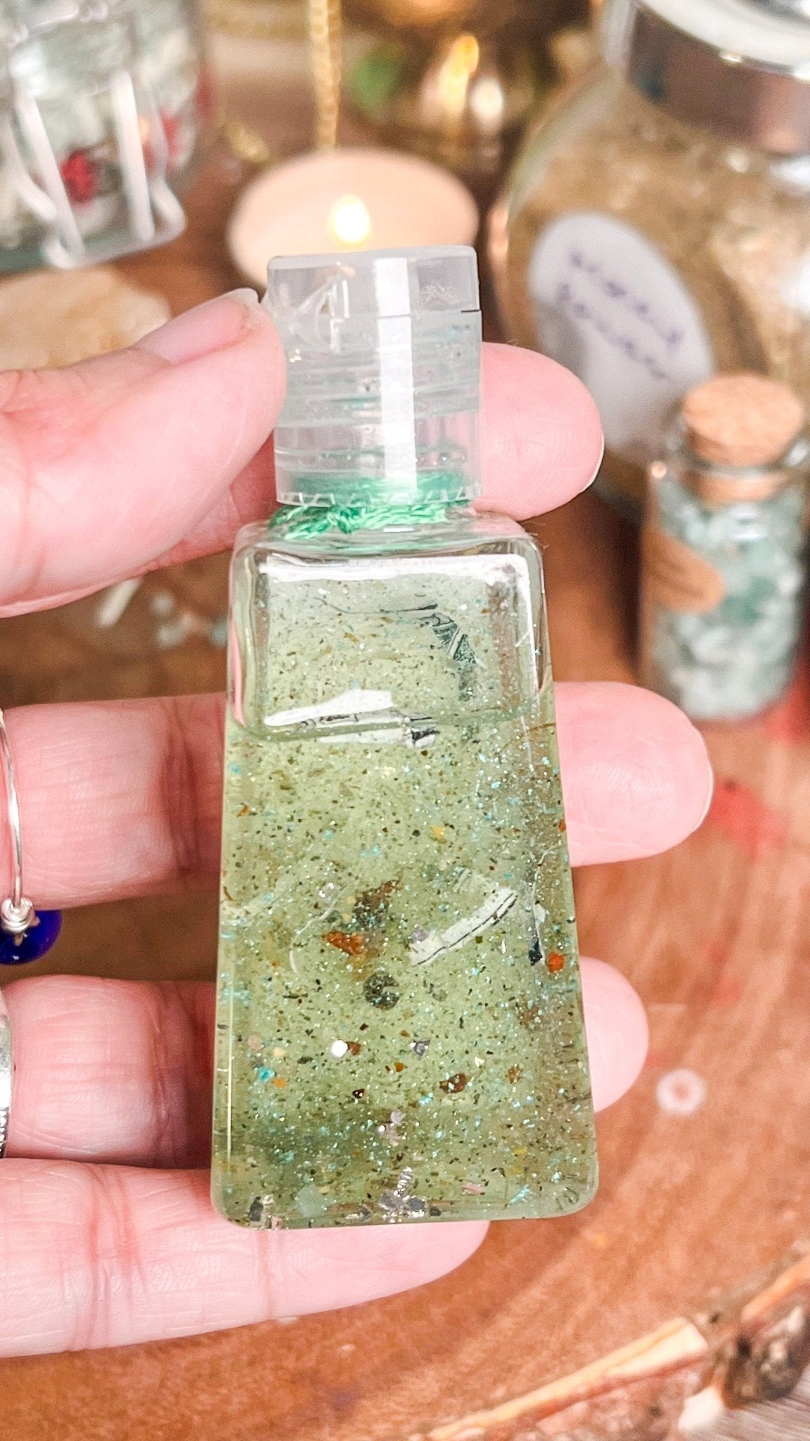 Money Spell Bottle Hand Sanitizer - Manifestation Intentions Protection Luck Spell Santeria Eleggua Blessings - MysticBluuMoonTarot