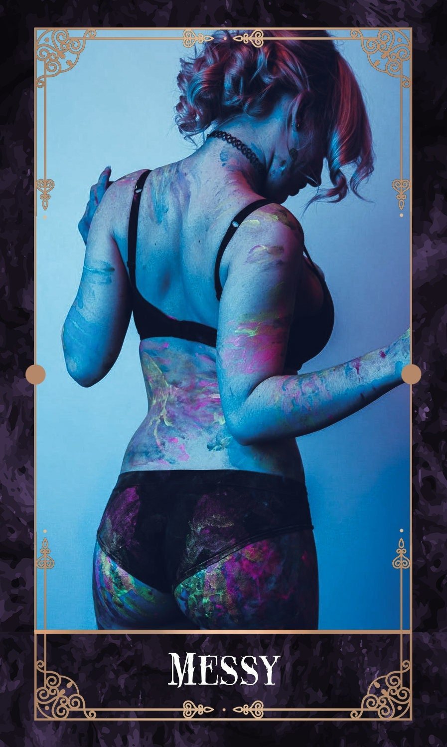 Mystic Flames Oracle Deck Physical Features Tarot Deck Oracle Card Love Gothic Style Traits - MysticBluuMoonTarot