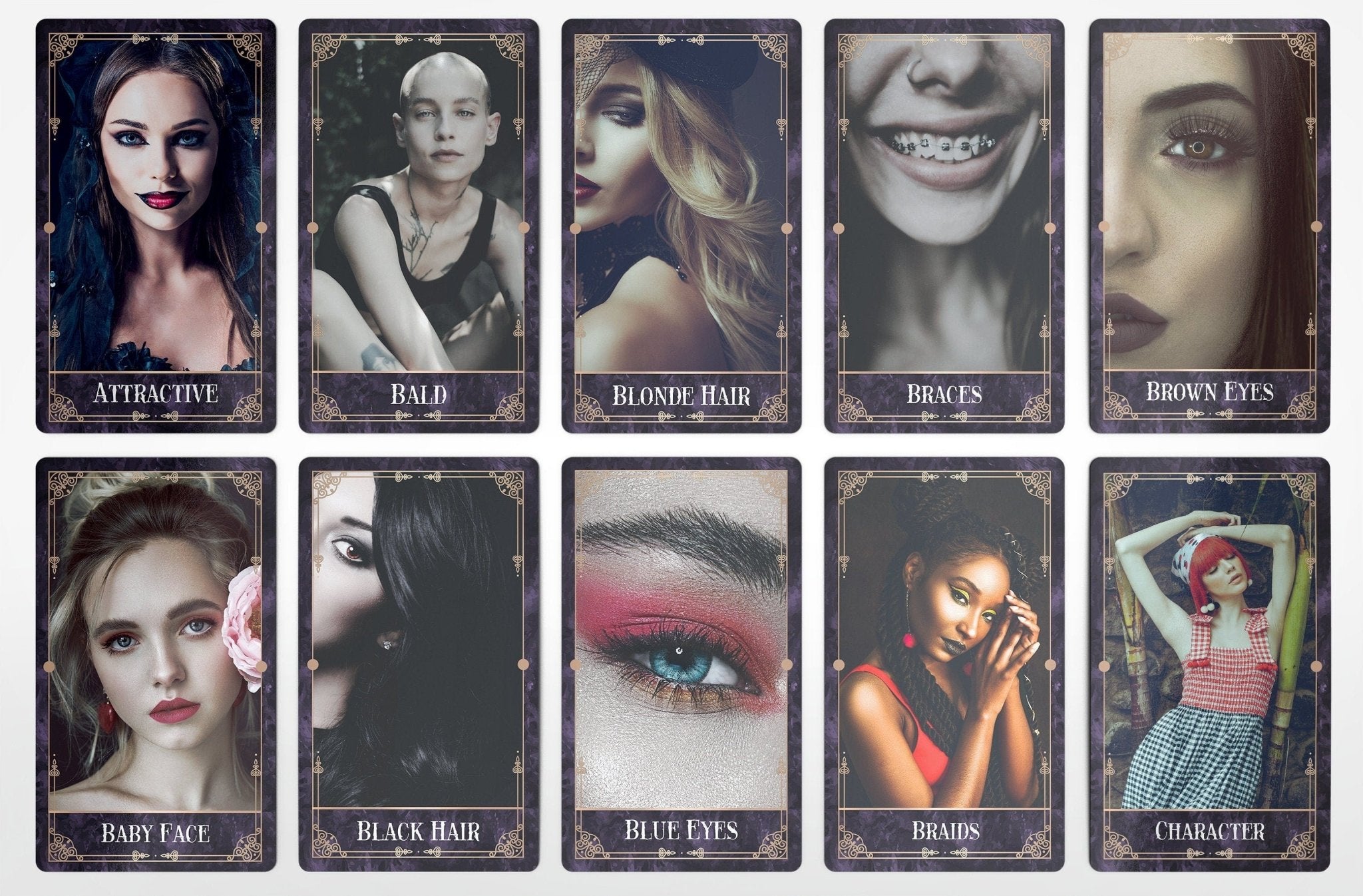 Mystic Flames Oracle Deck Physical Features Tarot Deck Oracle Card Love Gothic Style Traits - MysticBluuMoonTarot