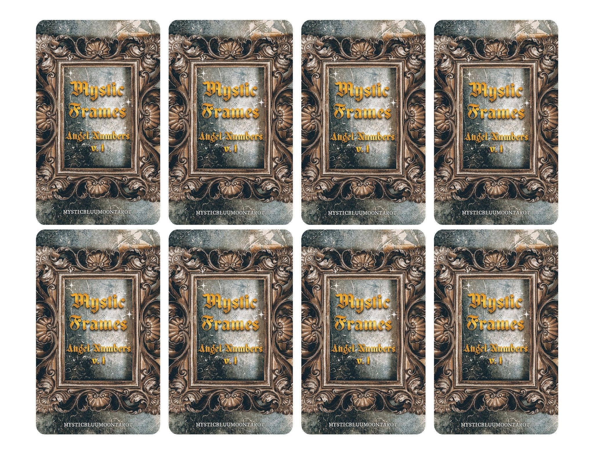 Mystic Frames Angel Numbers Printable Oracle Deck | Digital | INSTANT DOWNLOAD - MysticBluuMoonTarot