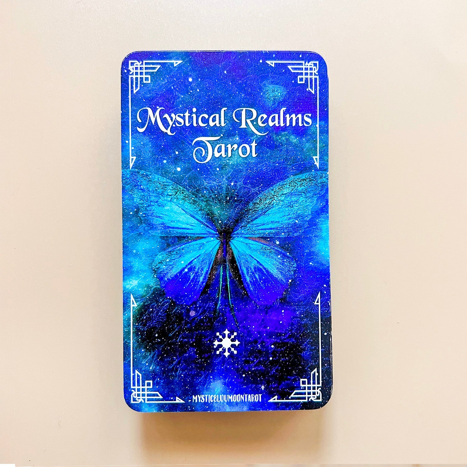 Mystical Realms Tarot Deck Beginner 78 Cards Keywords - MysticBluuMoonTarot