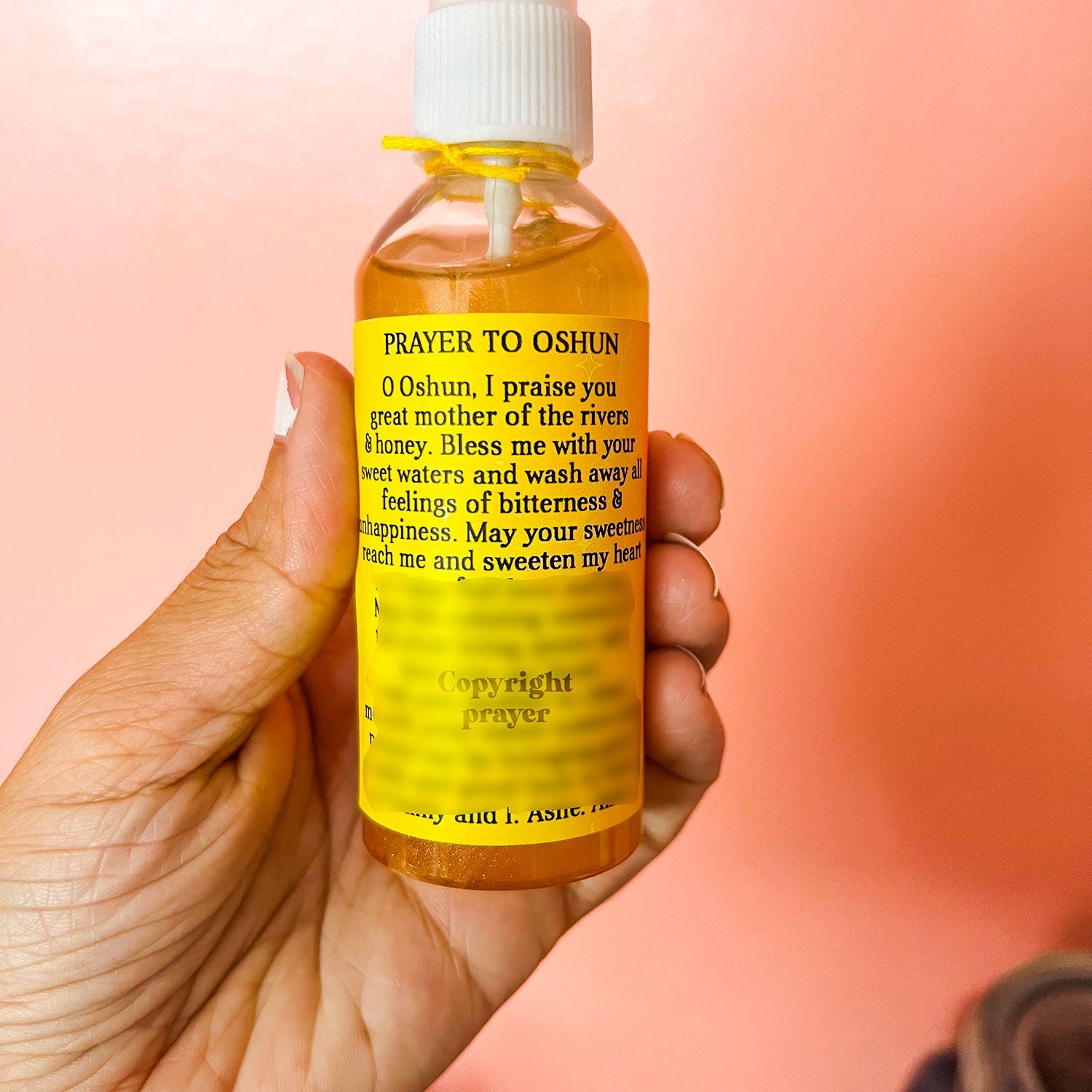 Oshun Smudge Spray Perfume | Love & Happiness Water Cleansing | Spiritual Spray - MysticBluuMoonTarot