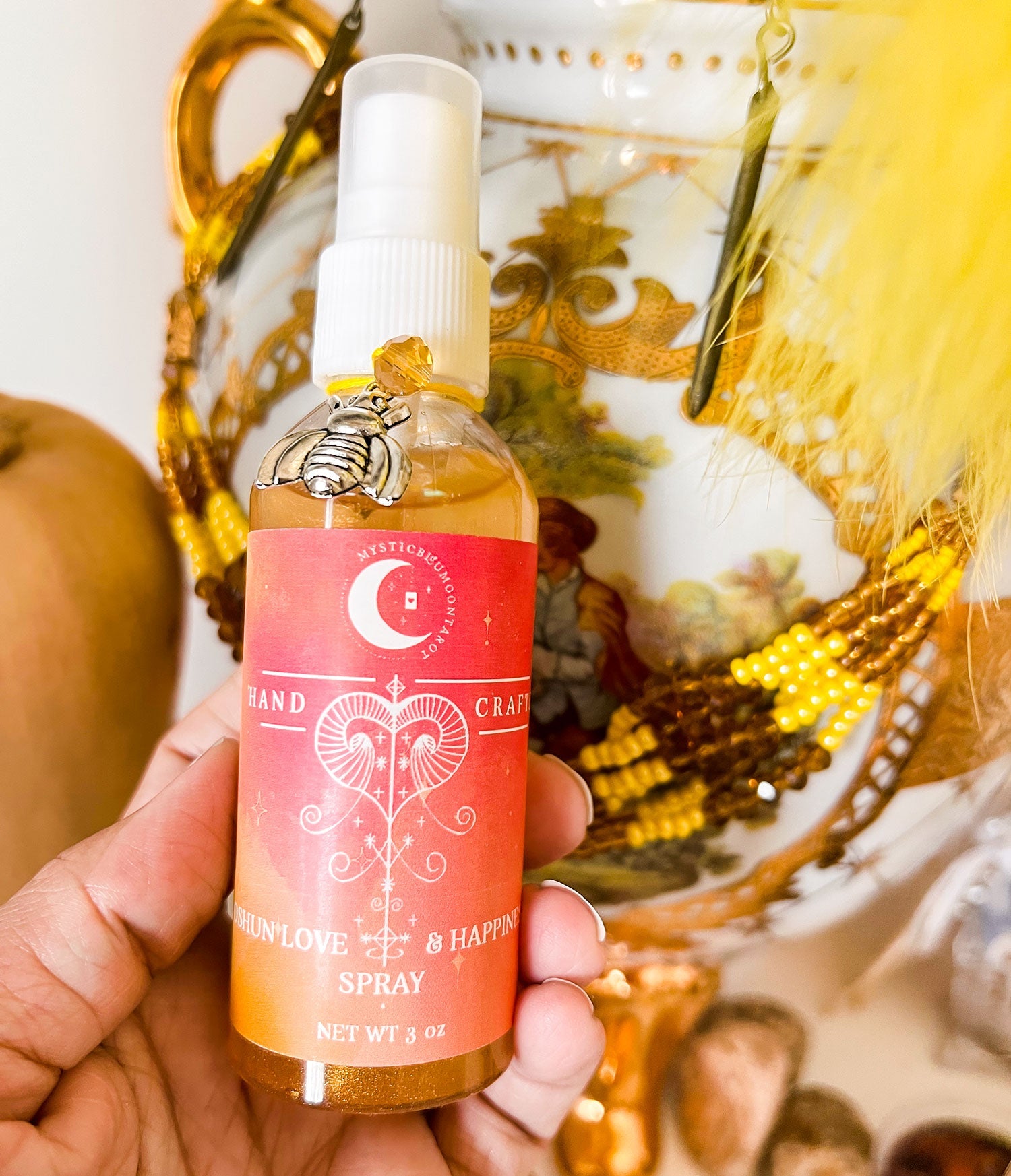 Oshun Smudge Spray Perfume | Love & Happiness Water Cleansing | Spiritual Spray - MysticBluuMoonTarot
