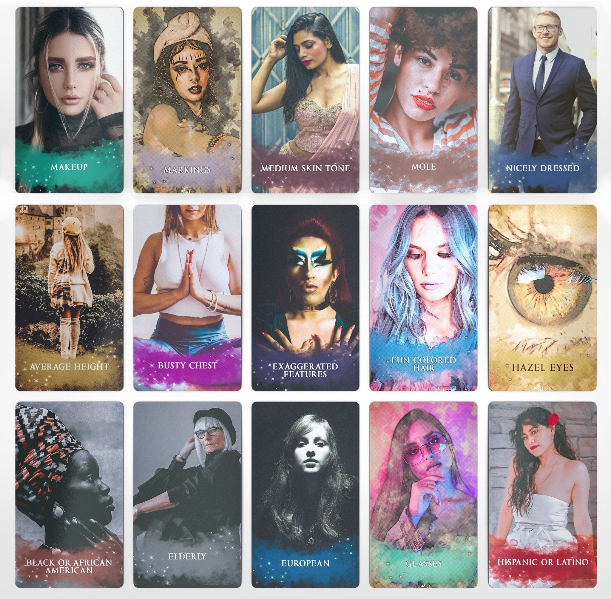 Physical Features Oracle Deck Cards Who Is It? Messages Deck Poker Size Tarot Size Deck Love Oracle - MysticBluuMoonTarot