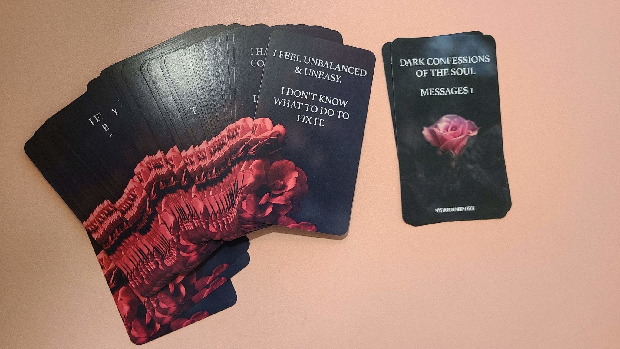 Pre-order Dark Confessions Of The Soul Messages 1 Oracle Deck - MysticBluuMoonTarot
