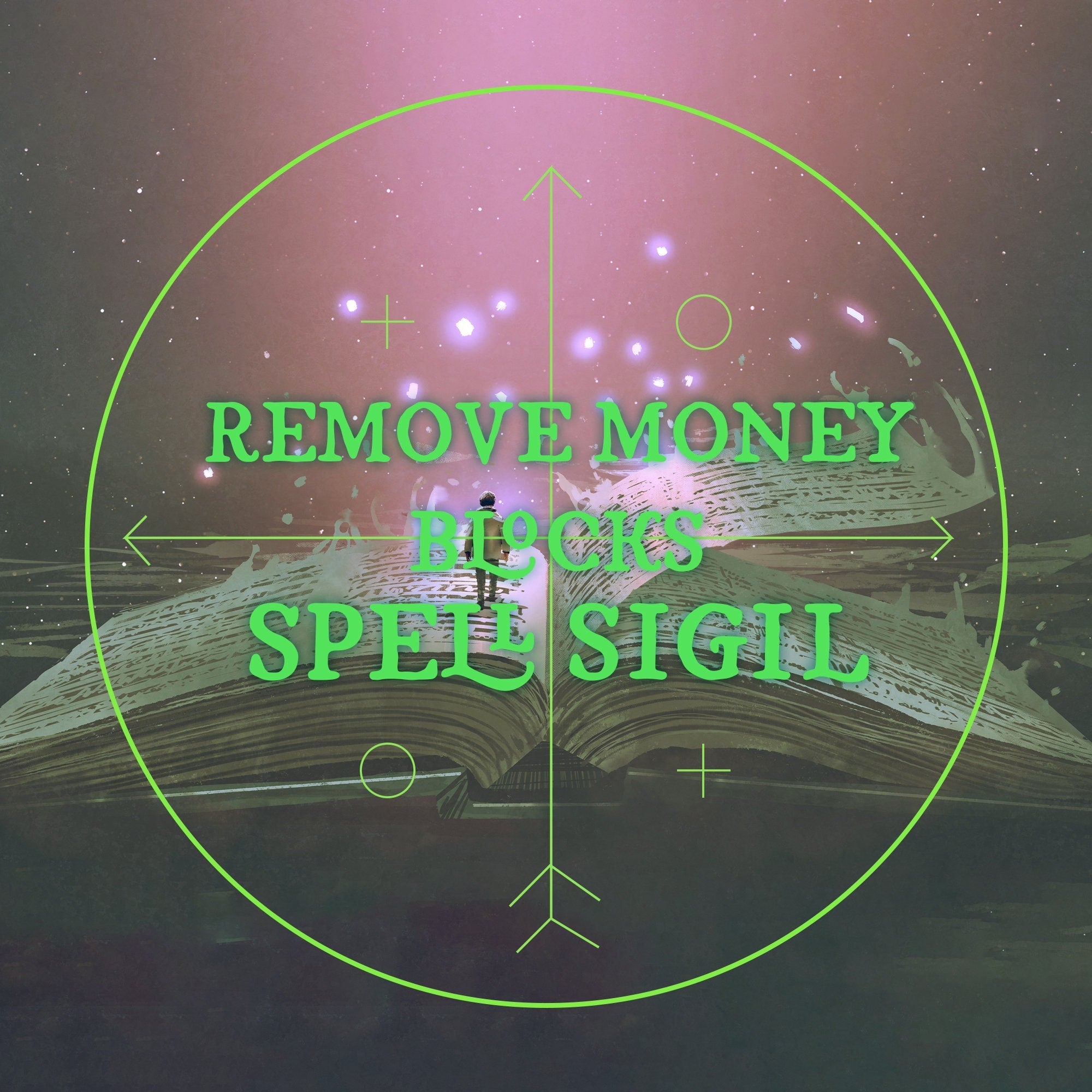 Remove Money Blocks Spell Sigil | Digital | Remove Blockages | INSTANT DOWNLOAD - MysticBluuMoonTarot