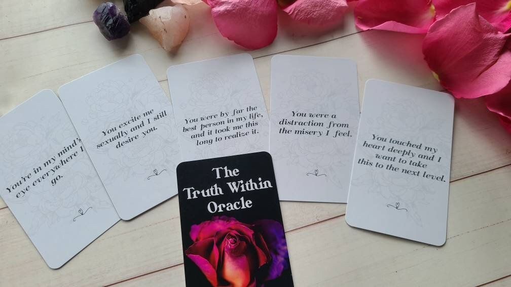 The Truth Within Oracle Deck Twin Flame Messages From Your Person Tarot Deck Ex Reading Cards Divination Charms - MysticBluuMoonTarot