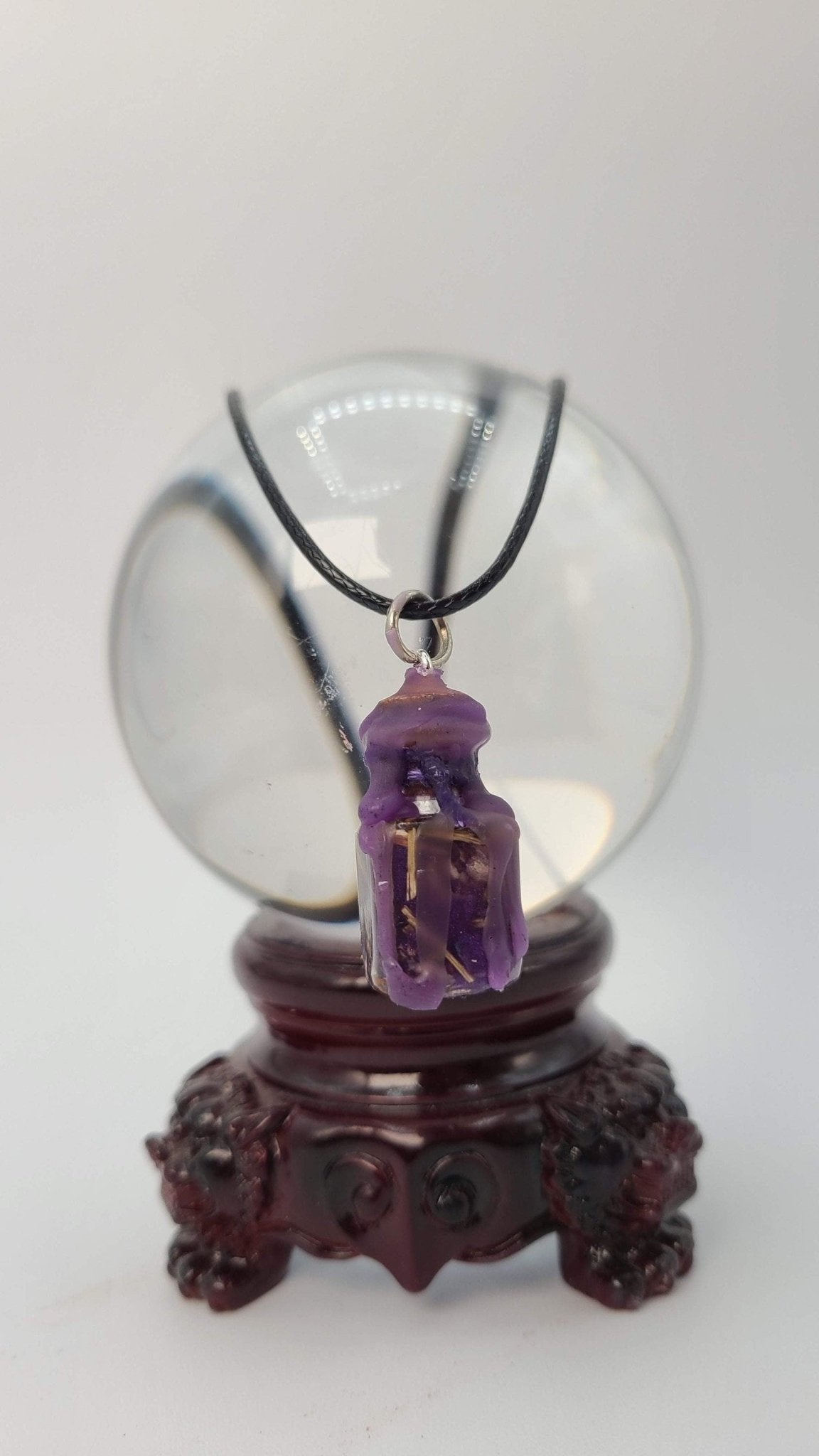 Third Eye Spell Jar Necklace - Psychic Energy - Tarot Reading Divination Oil Clairvoyance - Positive Energy - MysticBluuMoonTarot