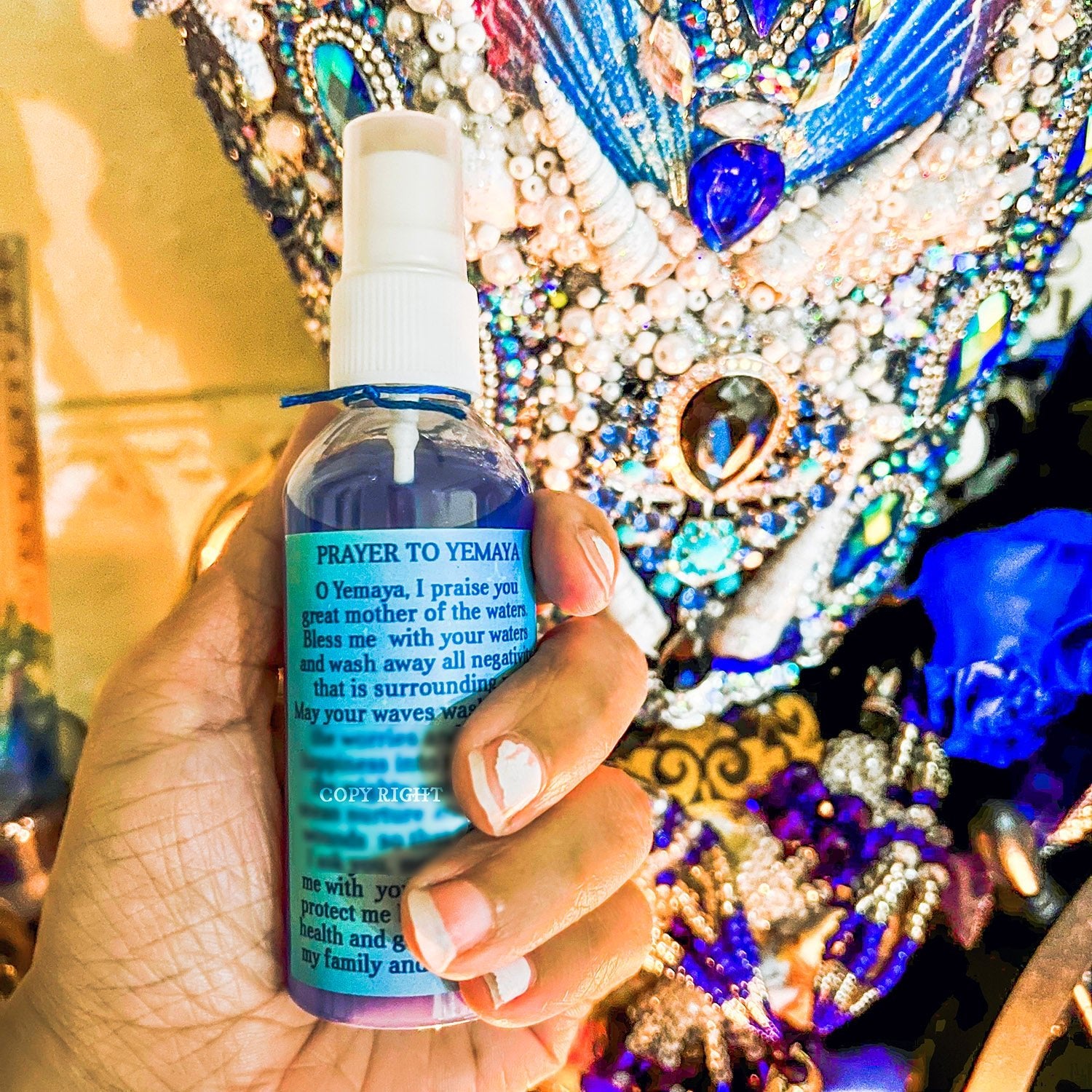 Yemaya Smudge Spray Perfume | Cleansing Water | Spiritual Spray - MysticBluuMoonTarot
