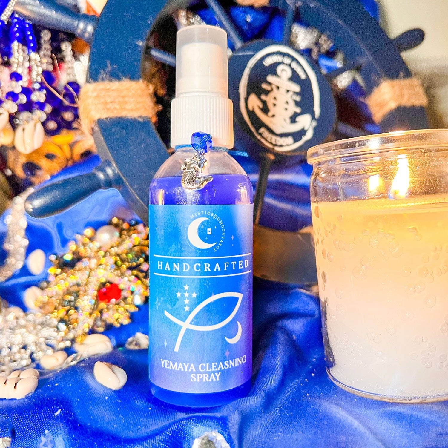 Yemaya Smudge Spray Perfume | Cleansing Water | Spiritual Spray - MysticBluuMoonTarot