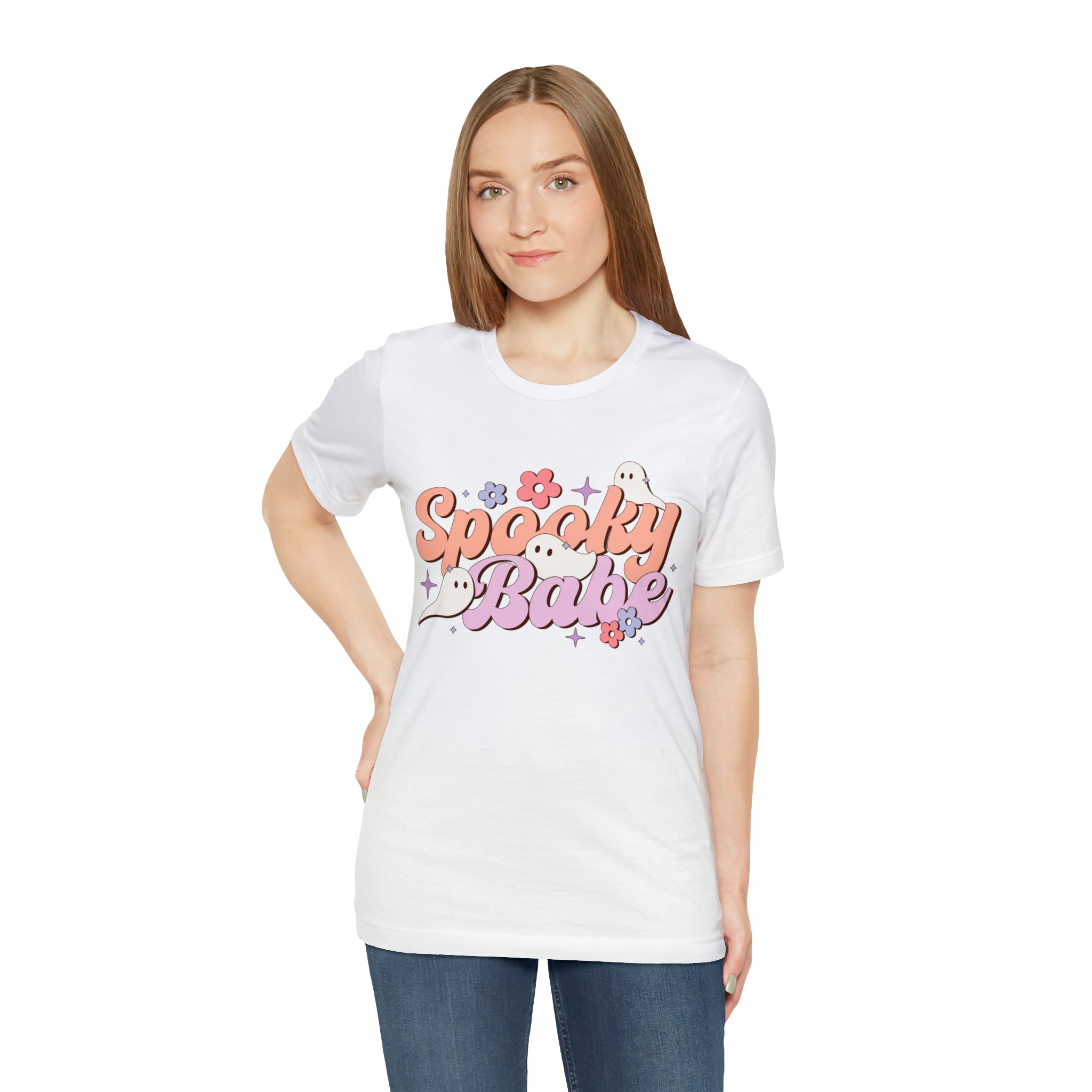 Retro Spooky Babe Ghosts T-Shirt Halloween