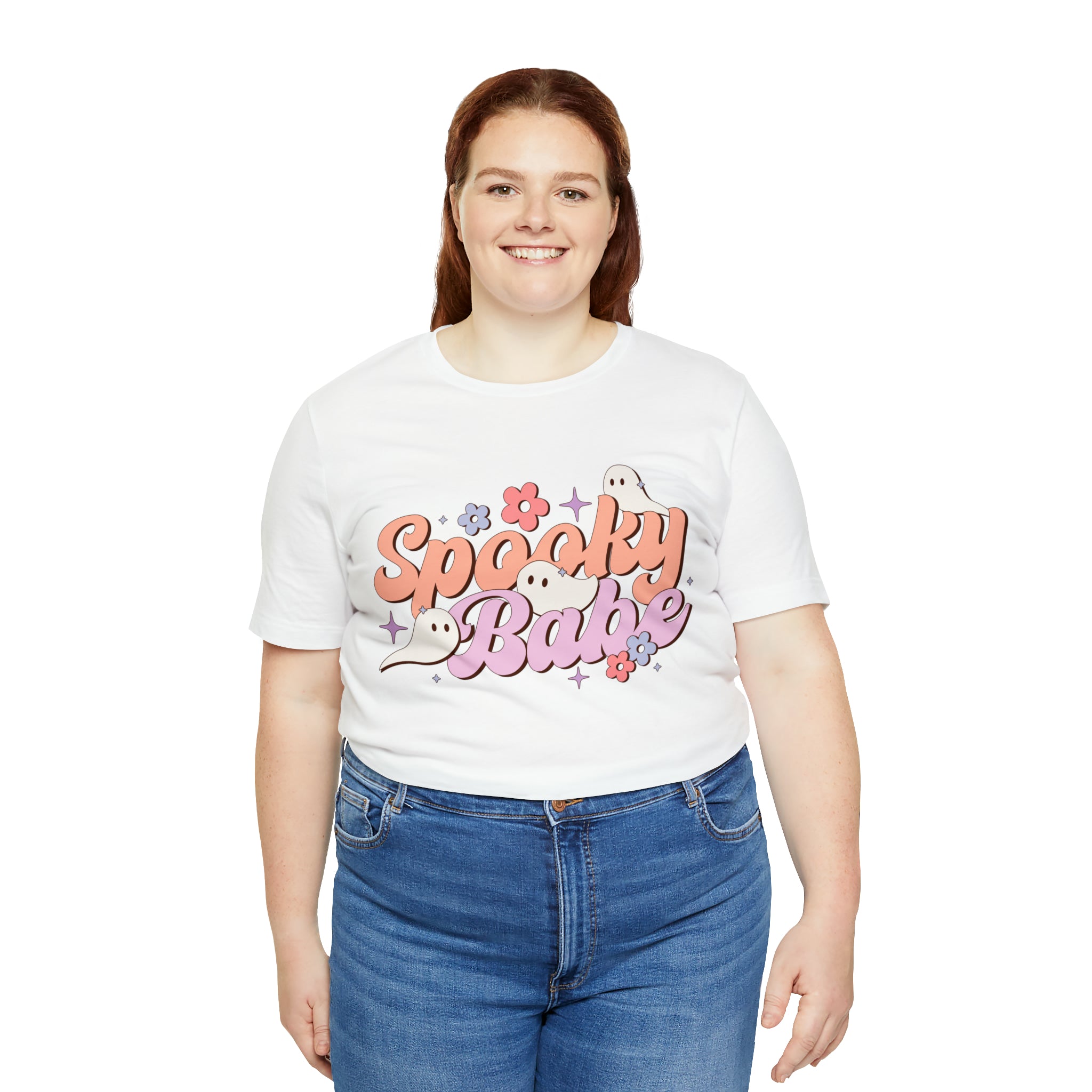 Retro Spooky Babe Ghosts T-Shirt Halloween