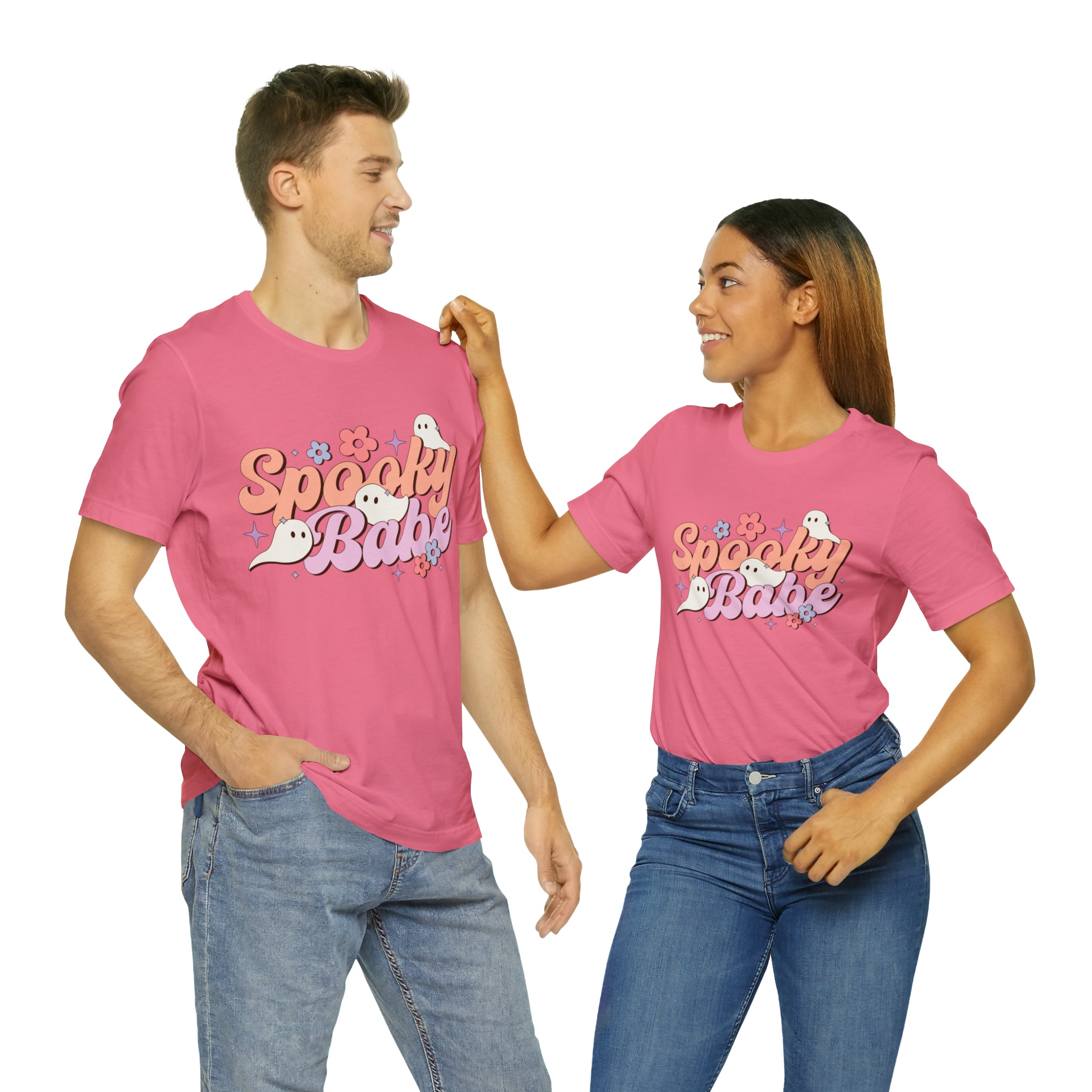 Retro Spooky Babe Ghosts T-Shirt Halloween