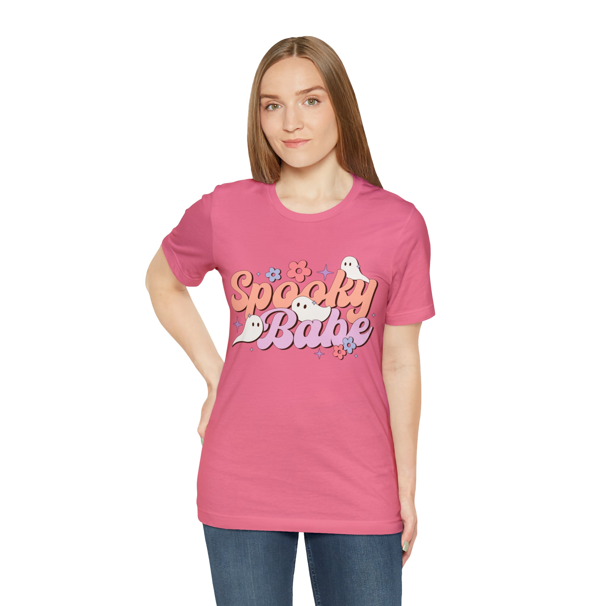 Retro Spooky Babe Ghosts T-Shirt Halloween