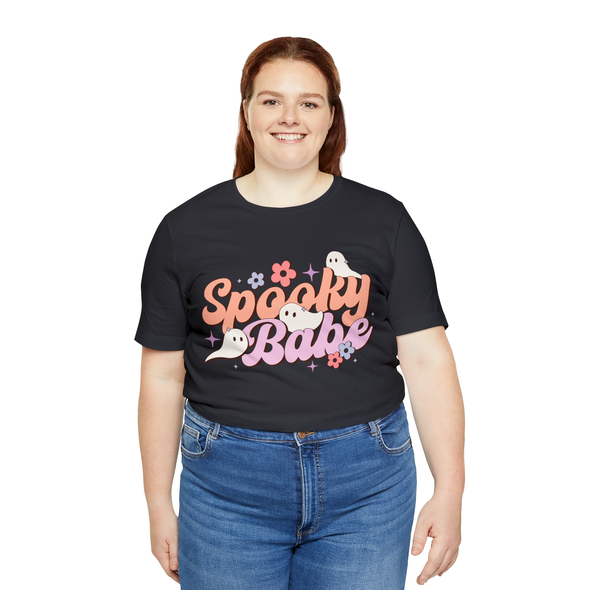 Retro Spooky Babe Ghosts T-Shirt Halloween