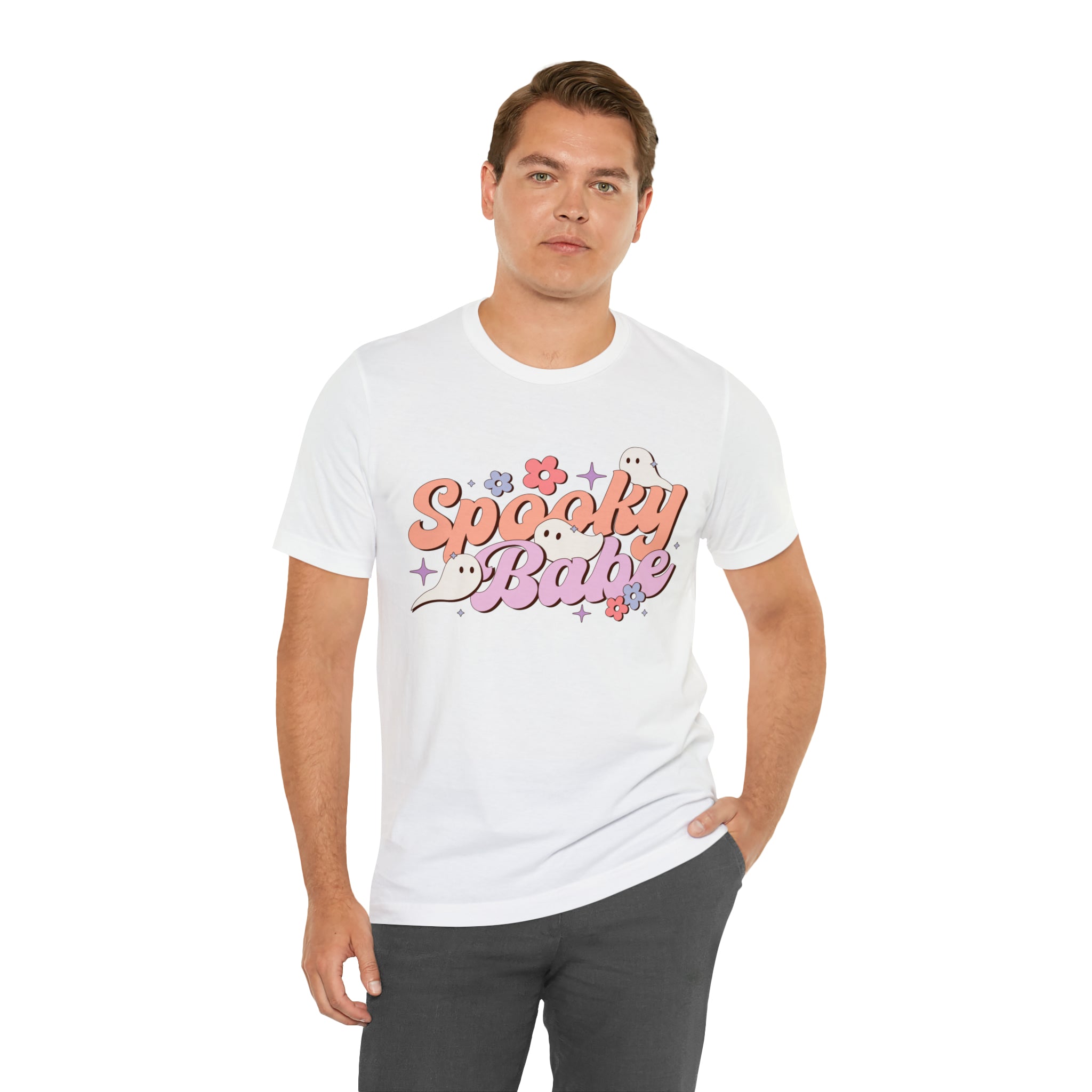 Retro Spooky Babe Ghosts T-Shirt Halloween