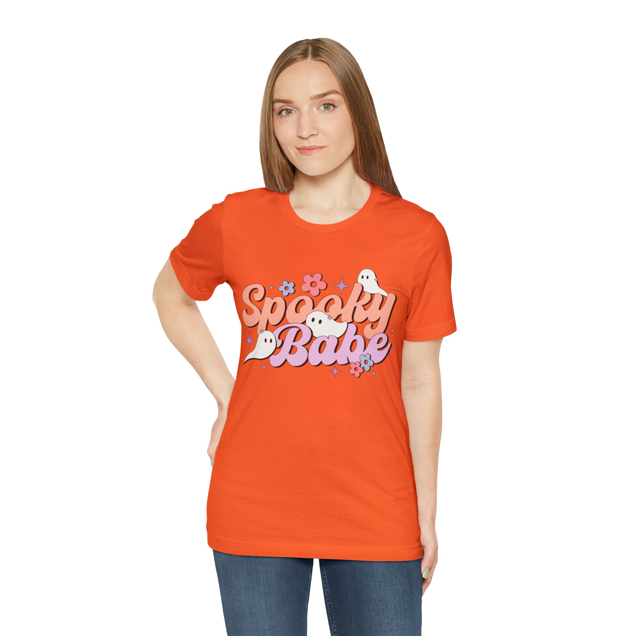 Retro Spooky Babe Ghosts T-Shirt Halloween